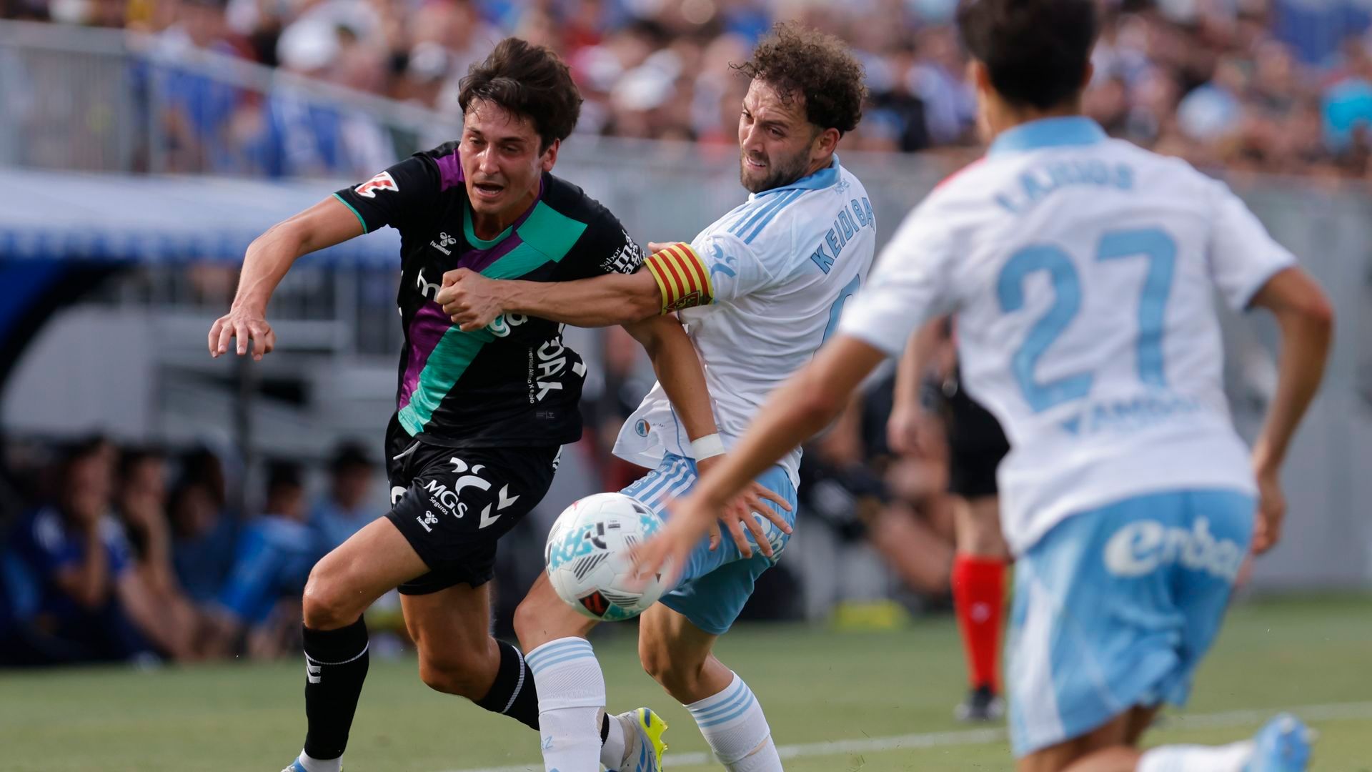 Carlos Dotor en un partido con el Málaga CF