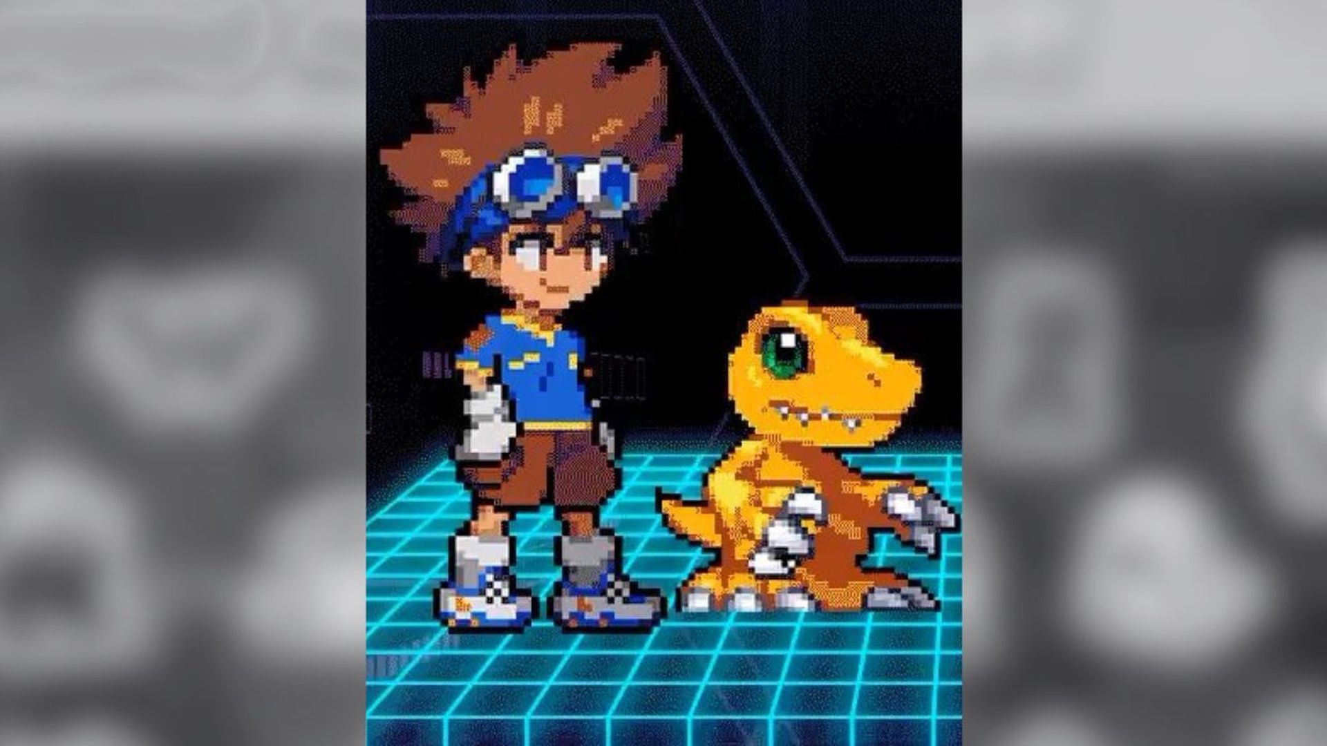 Digimon Up une a Tai junto a Agumon Digimon Up une a Tai junto a Agumon