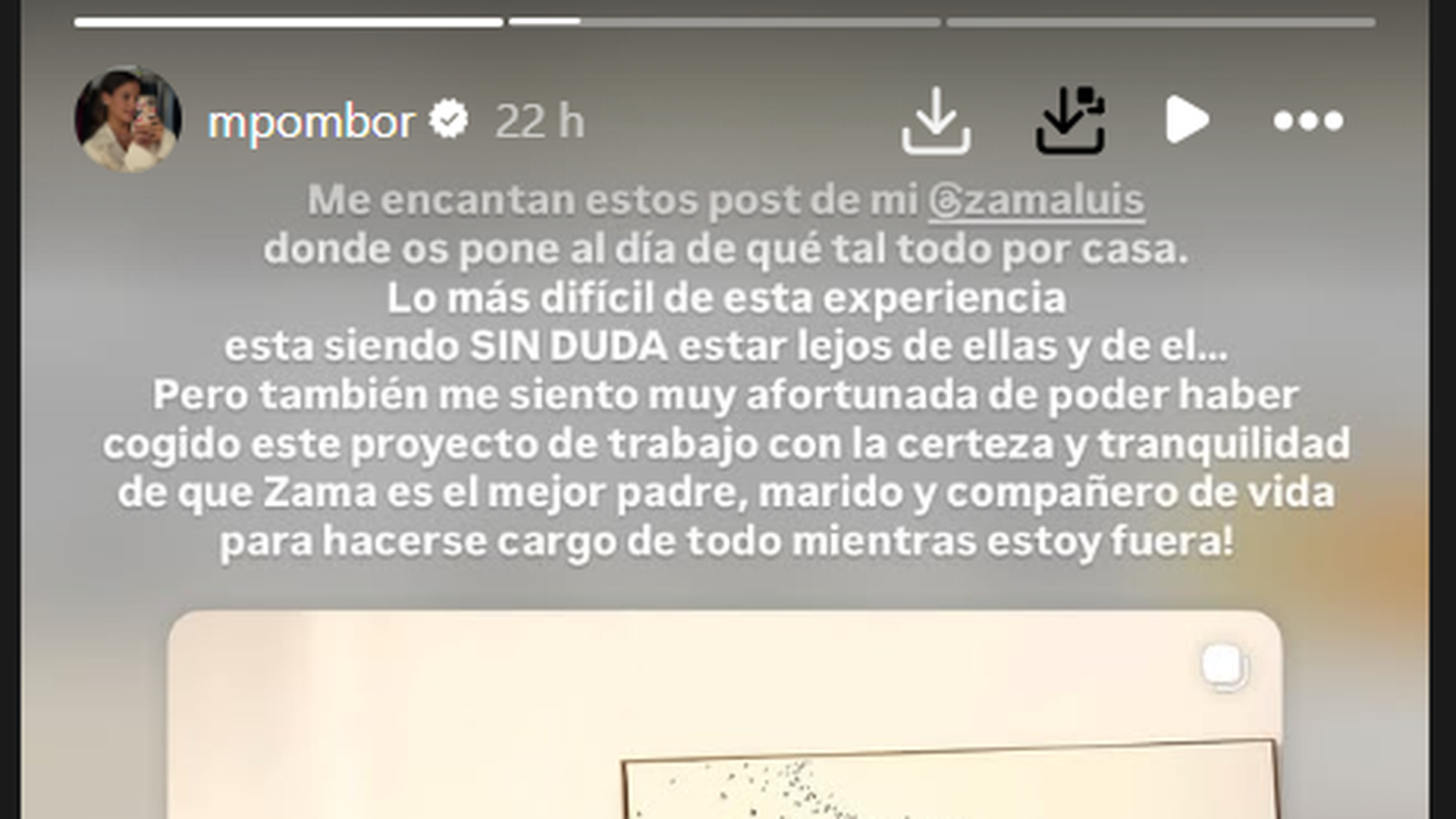 El mensaje de Marta Pombo sobre su marido
