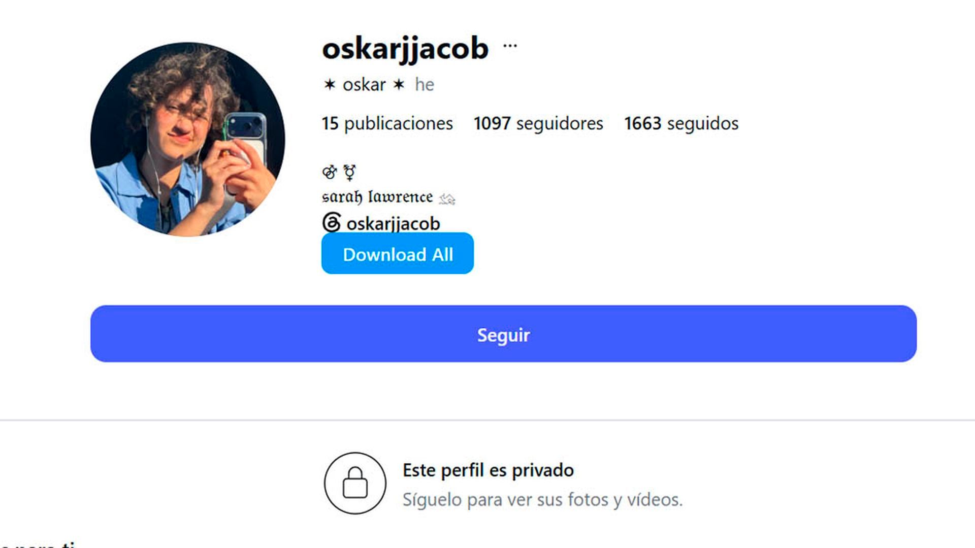 El presunto nuevo perfil de Oskar, el hijo de Jennifer Lopez y Marc Anthony