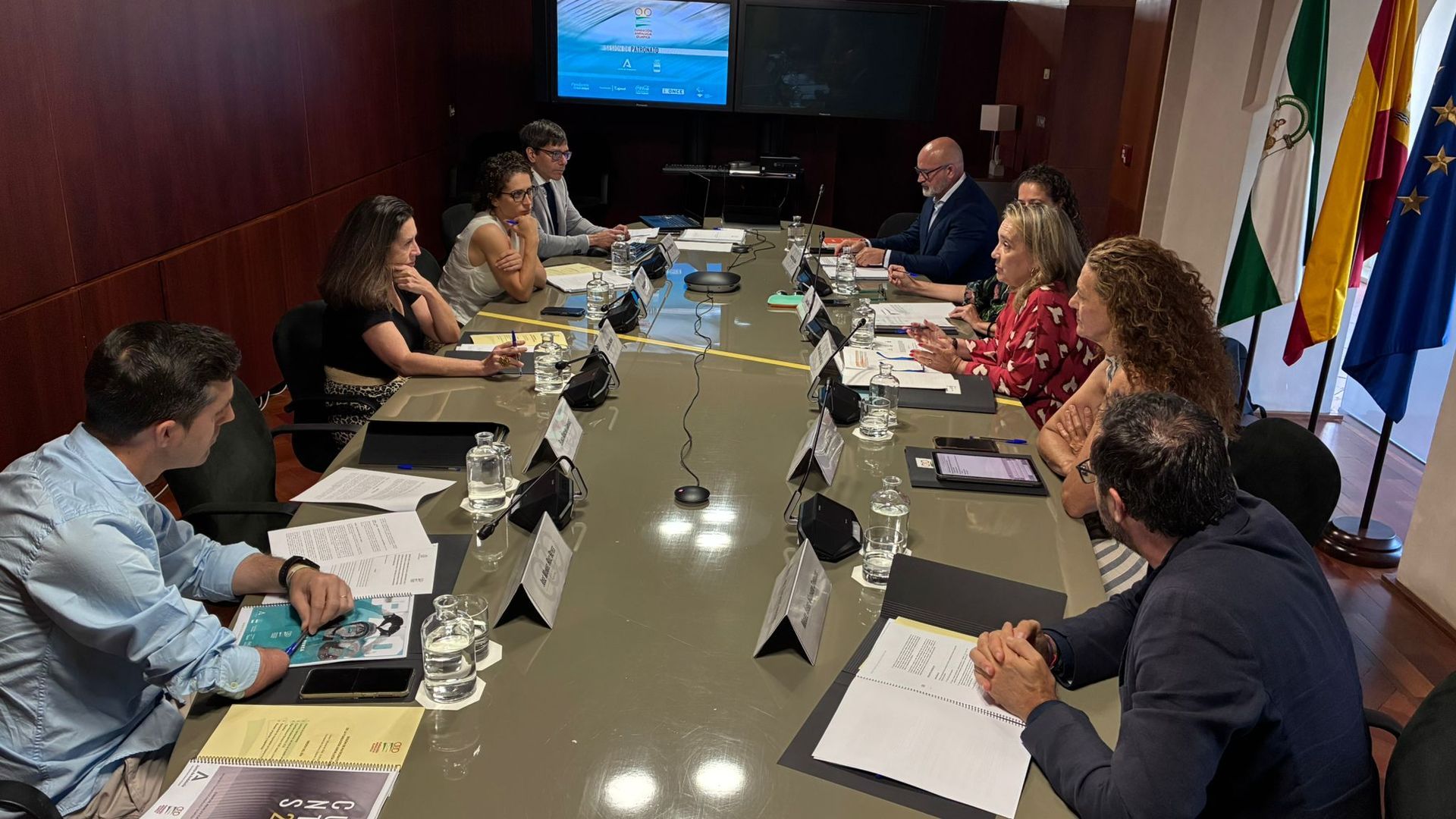 Imagen del encuentro del Patronato de la Fundación Andalucía Olímpica