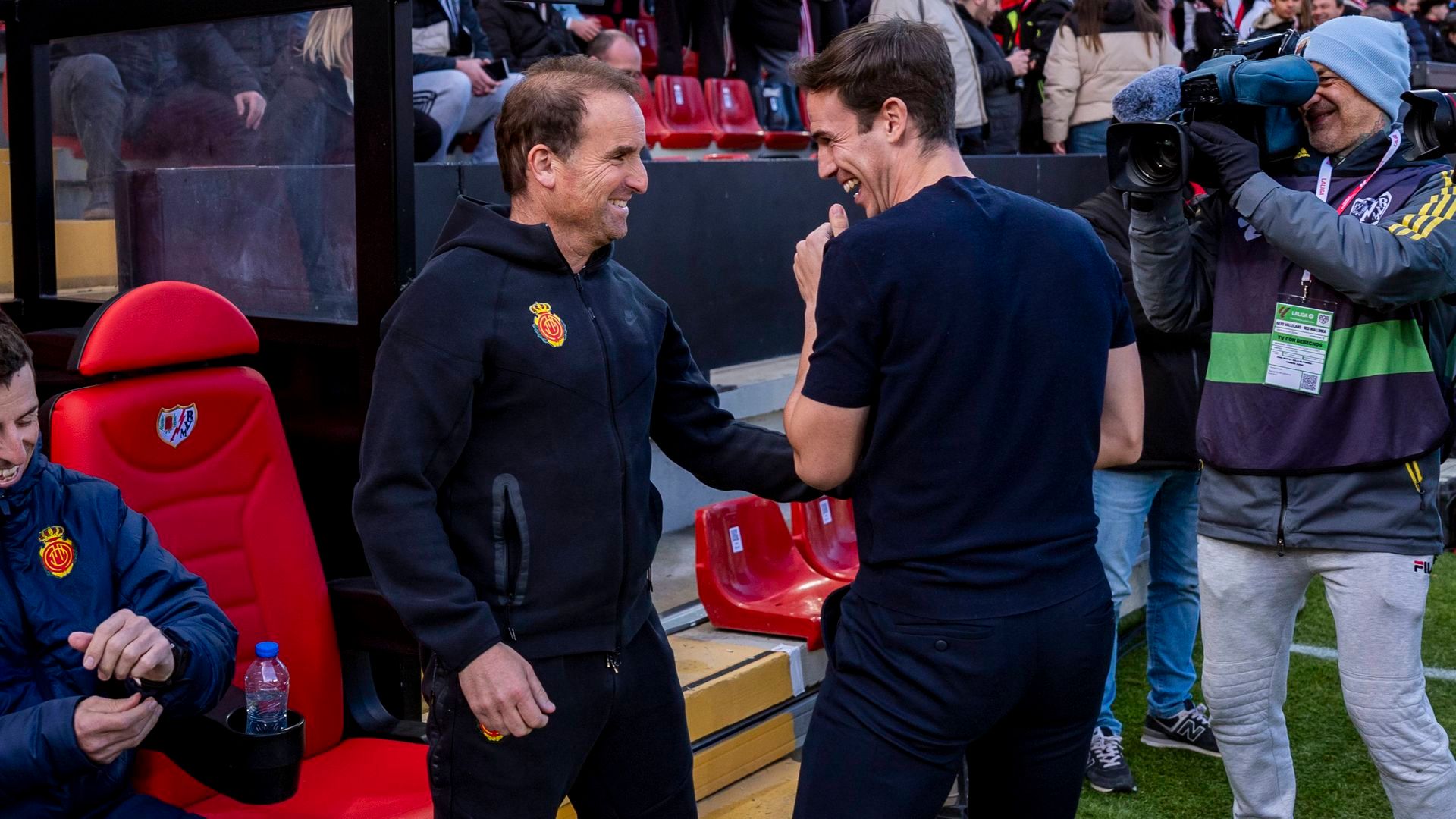 Iñigo Pérez junto a Jagoba Arrasate