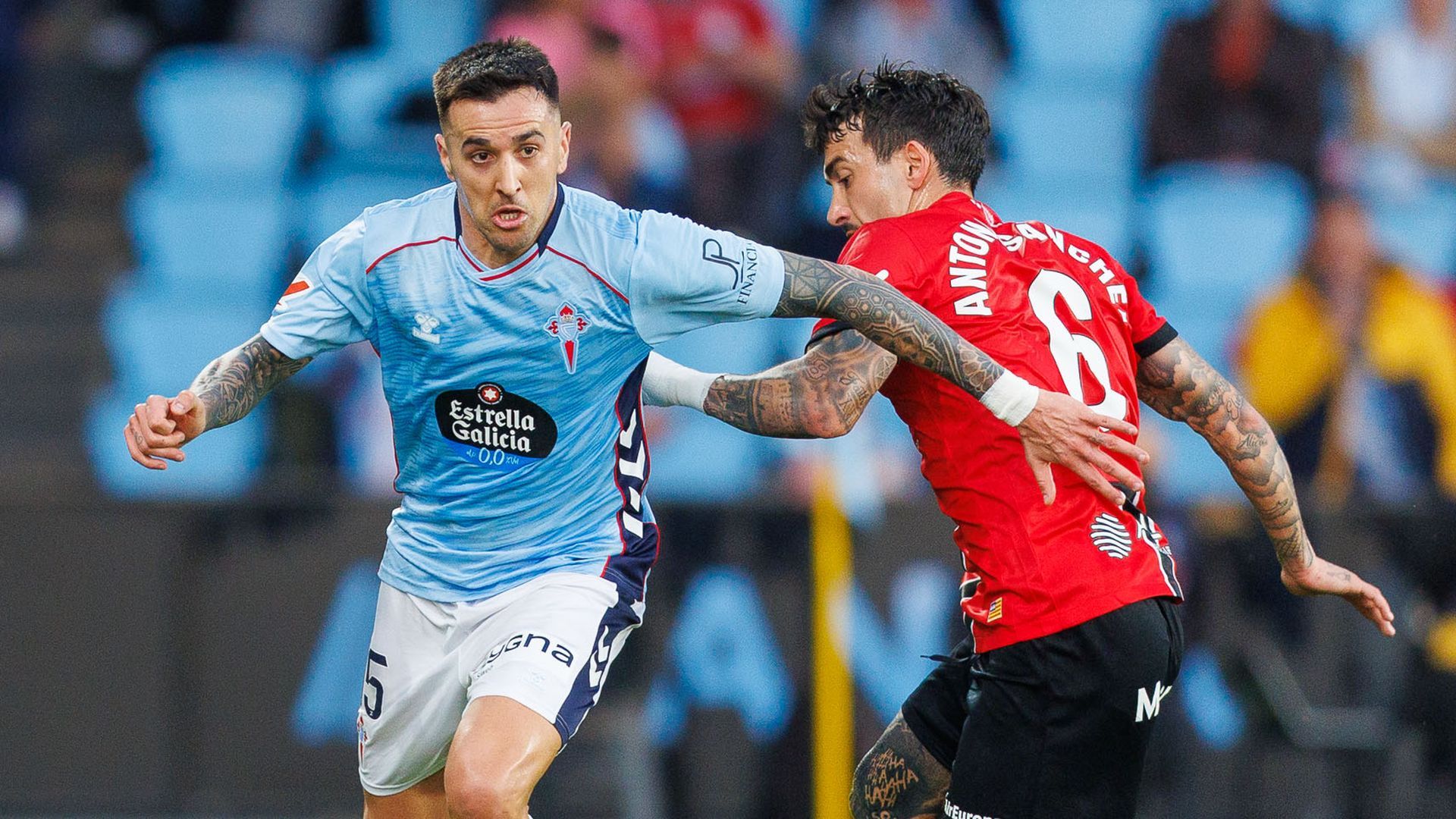 Matías Vecino, en el Celta-Mallorca