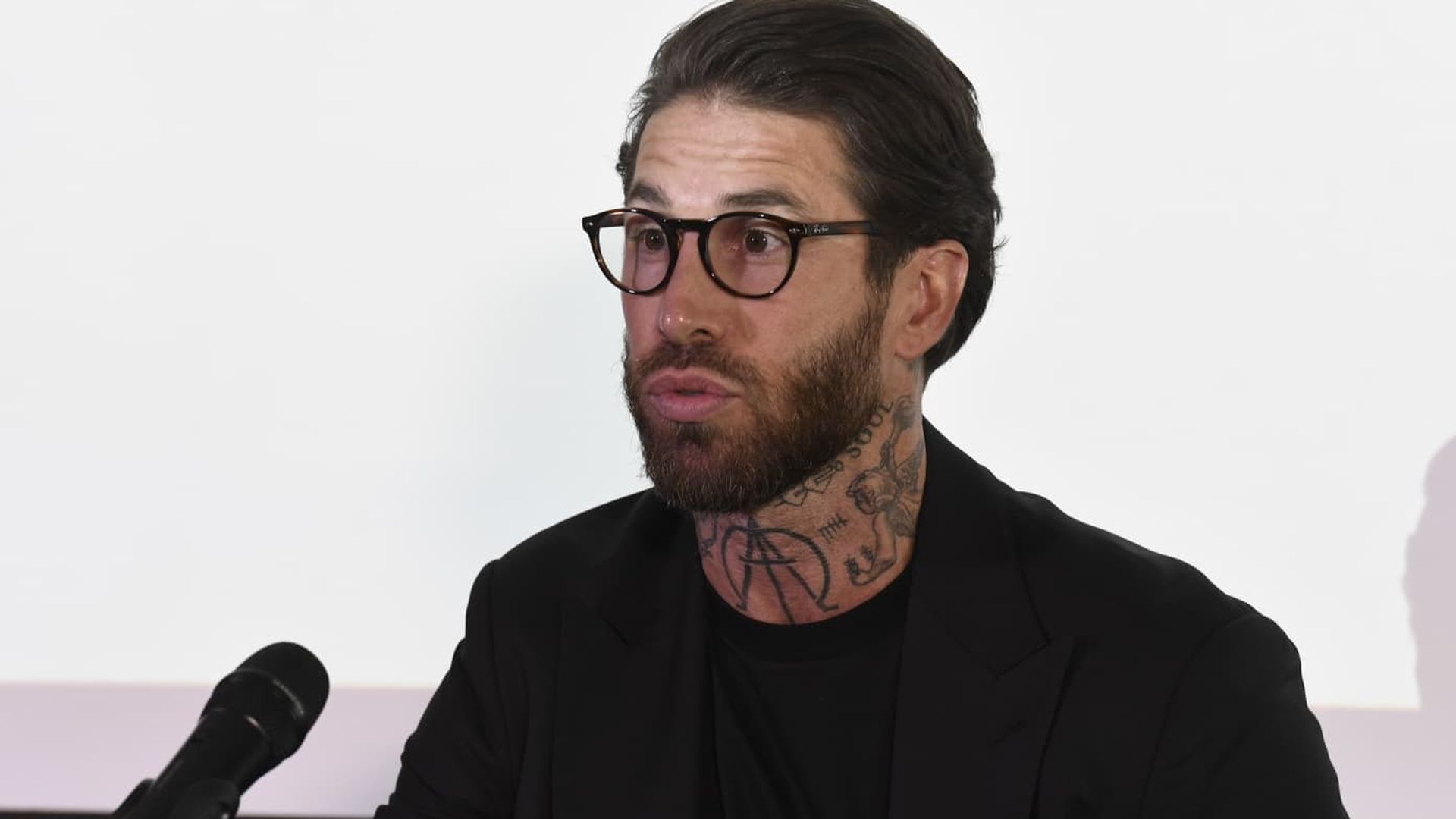 Sergio Ramos, en su rueda de prensa