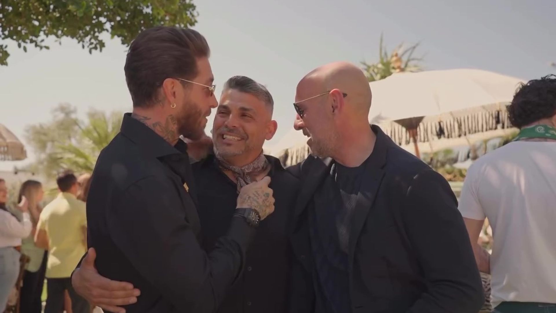Sergio Ramos y Monchi, con Bezares en el cumpleaños de Sergio Ramos Sergio Ramos y Monchi, con Bezares en el cumpleaños de Sergio Ramos