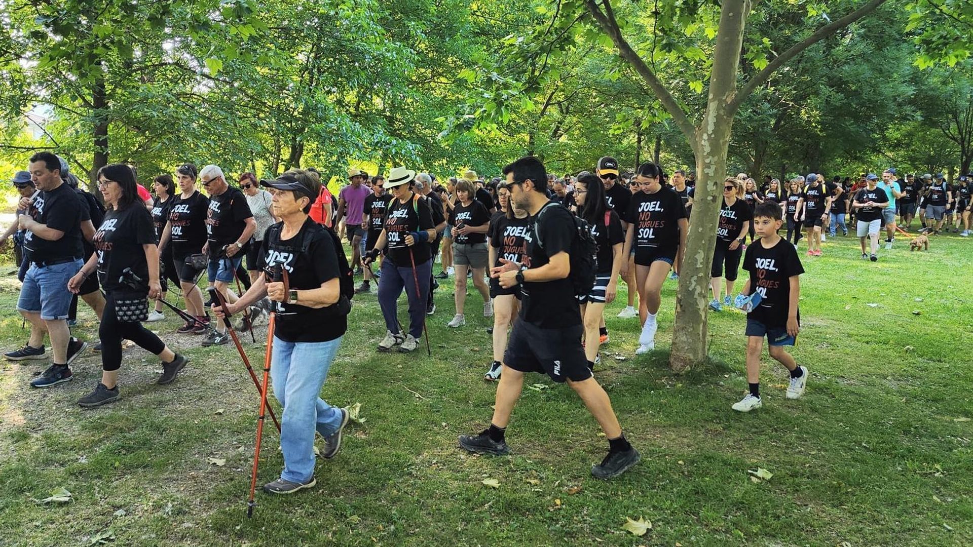 Caminata solidaria en Les Planes d'Hostoles