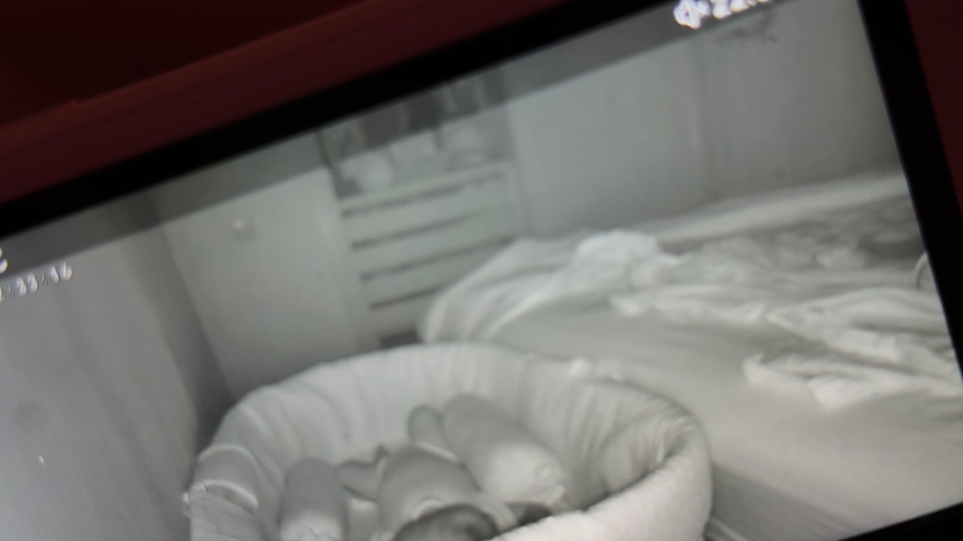 Covadonga durmiendo sola en su cuna