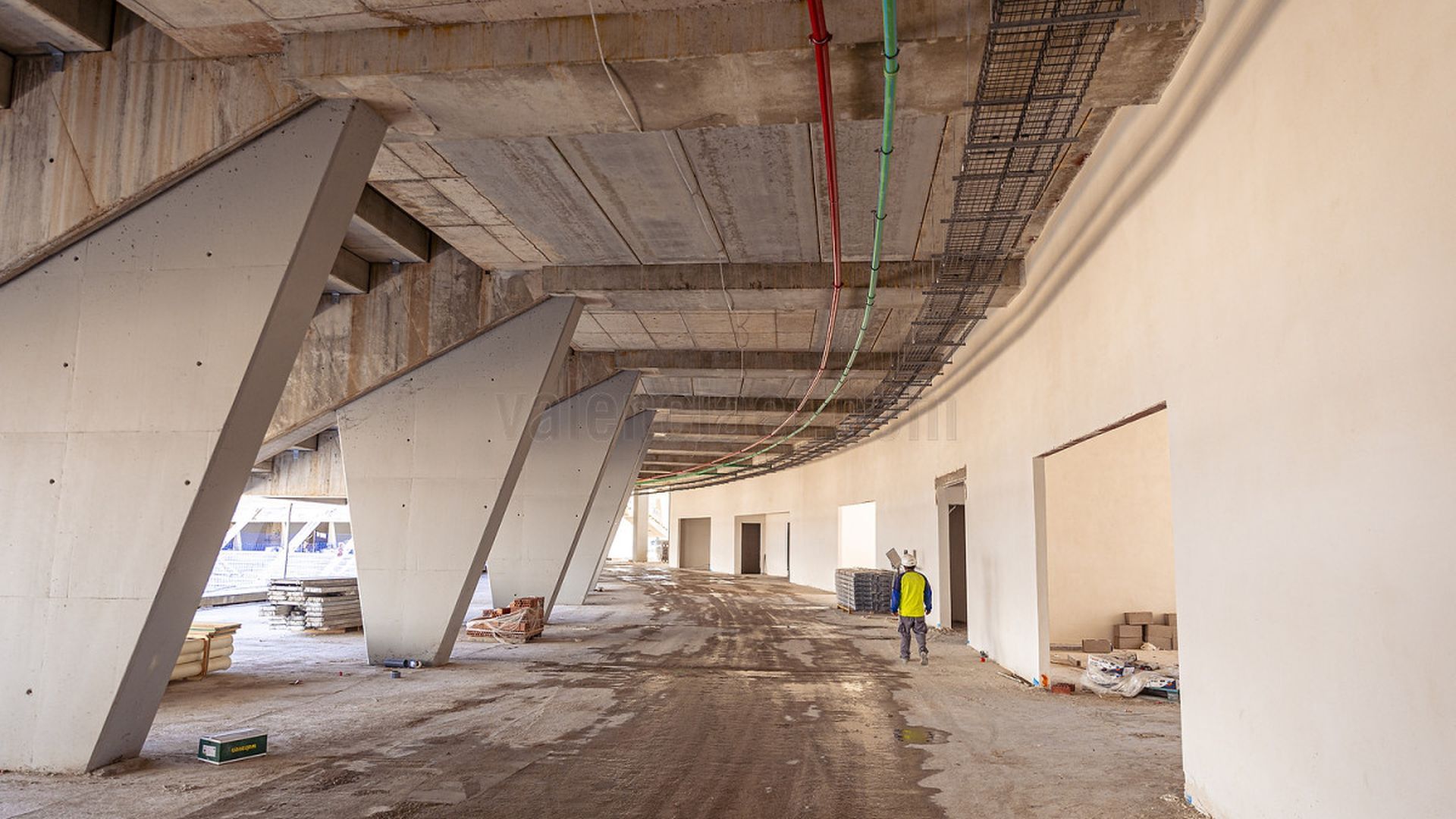 El interior del Nou Mestalla