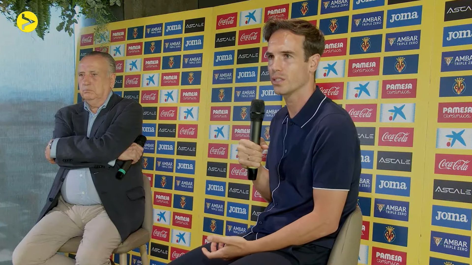 Iñigo Pérez, en su presentación con el Villarreal
