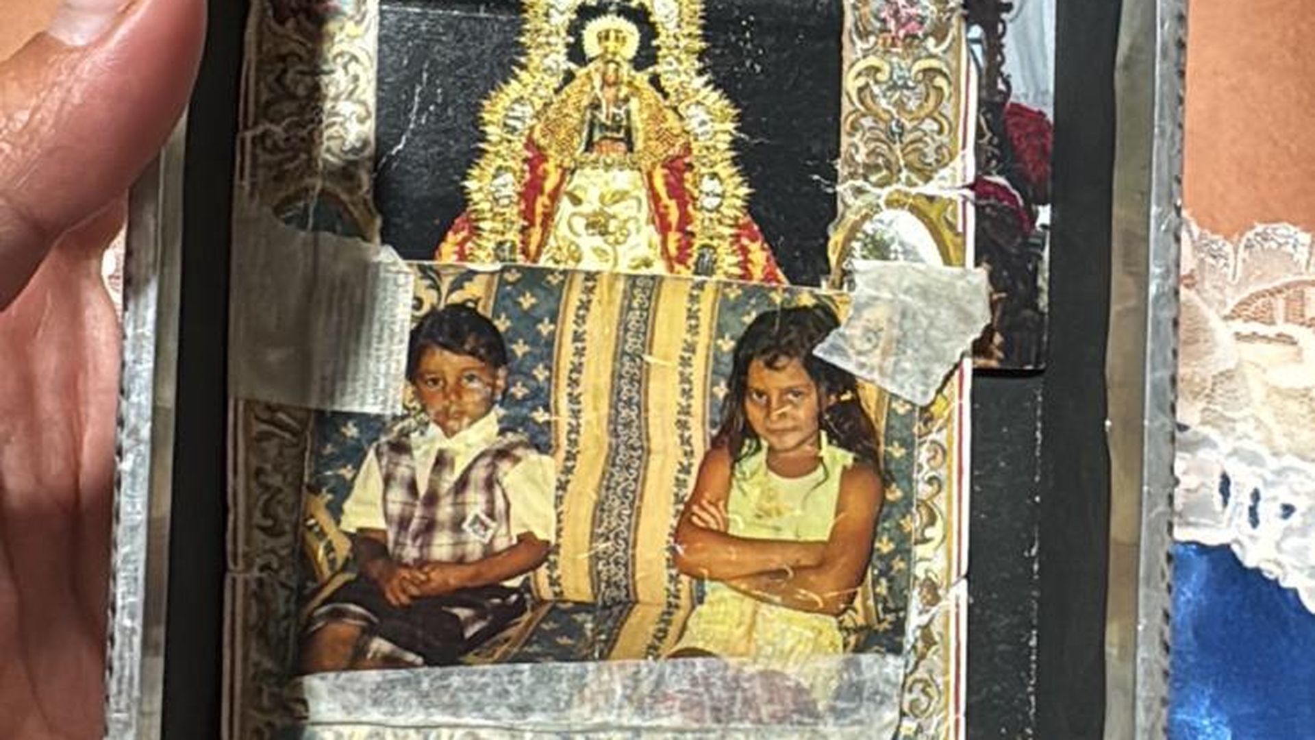 La estampita del padre de Aguasantas