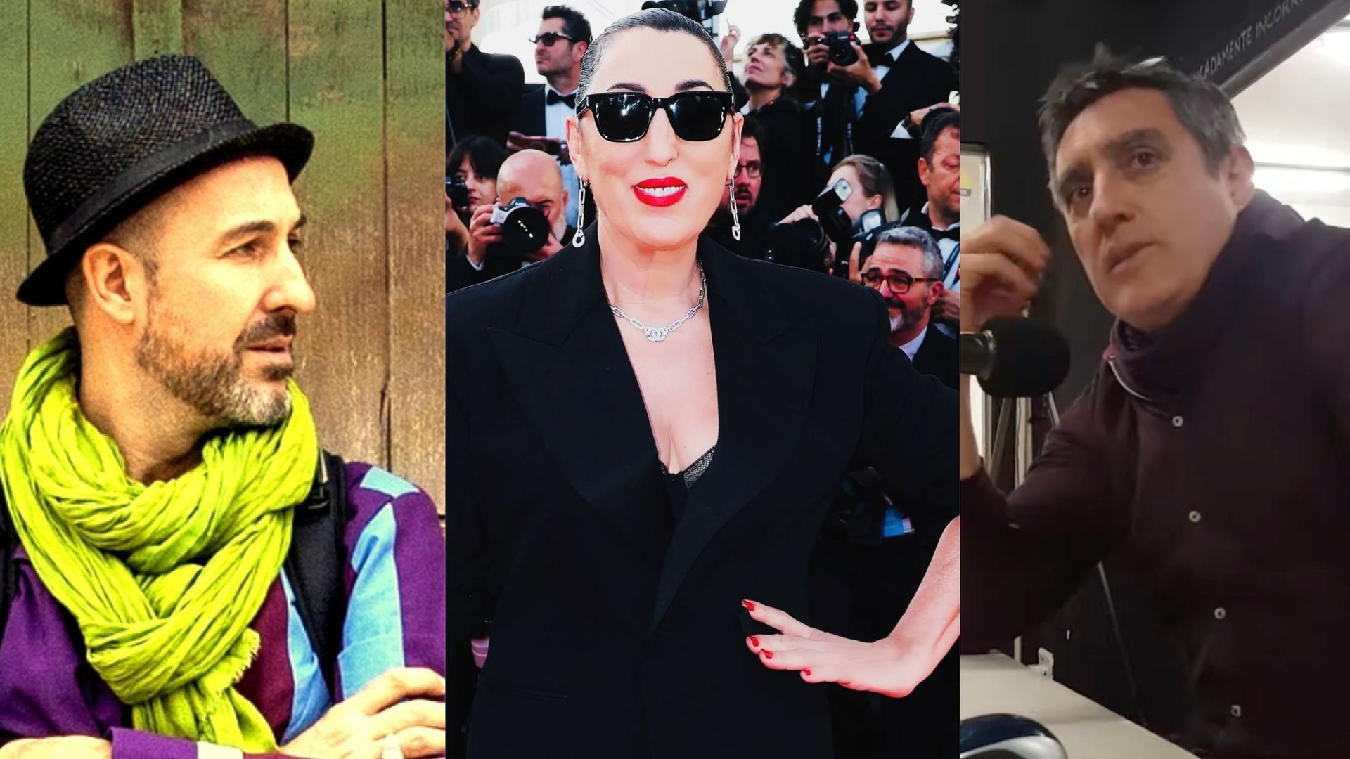 Rossy de Palma, en el centro; a la izquierda, David de Echave y a la derecha, Pedro de Echave Rossy de Palma, en el centro; a la izquierda, David de Echave y a la derecha, Pedro de Echave