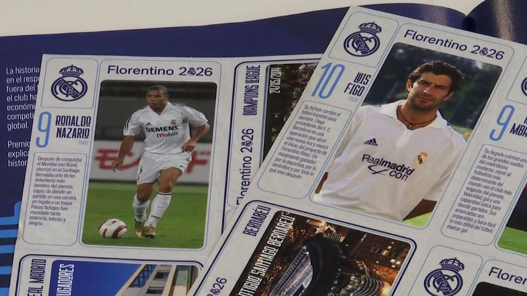 Así es el álbum de cromos que Florentino Pérez ha enviado a los socios como parte de su campaña electoral