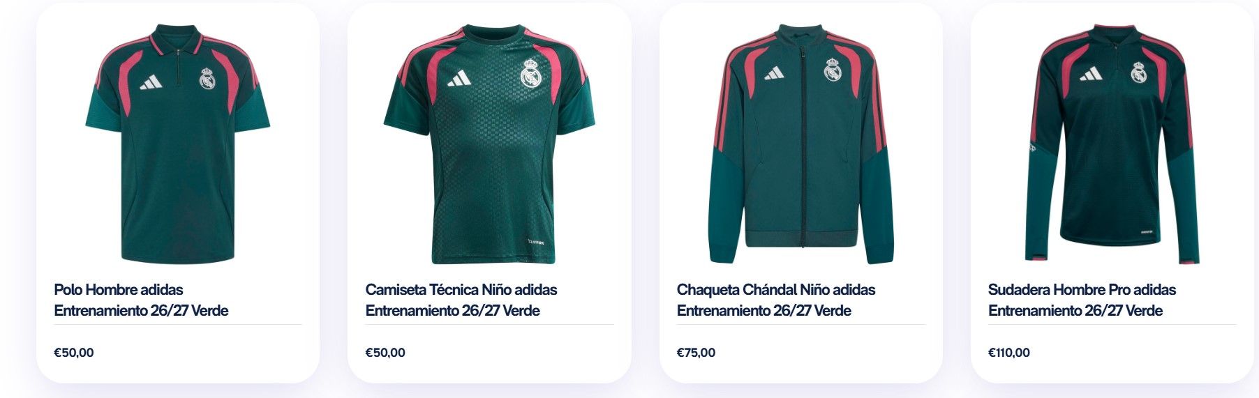 Camiseta entrenamiento del Real Madrid