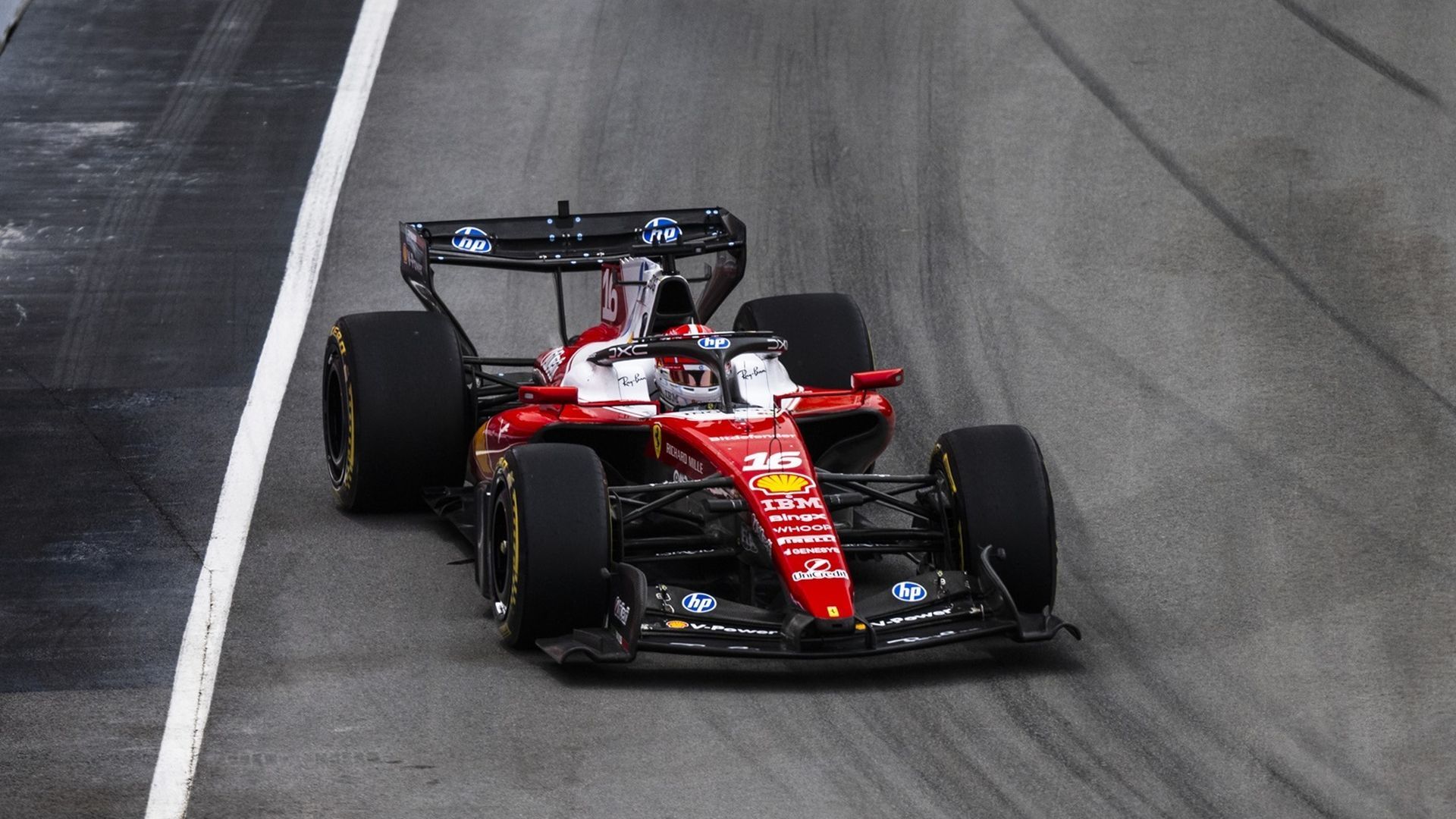 Charles Leclerc durante el Gran Premio de Canadá esta temporada