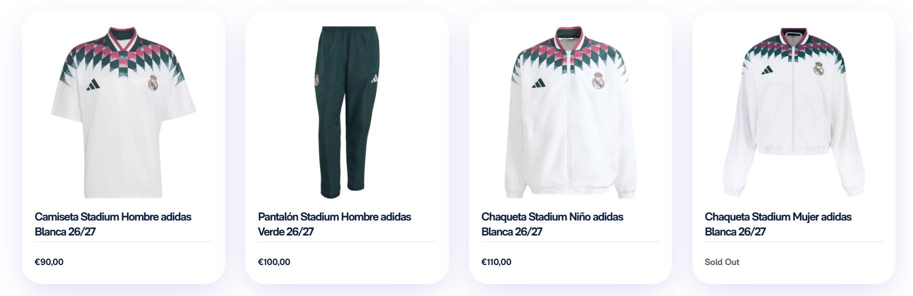 Colección de paseo del Real Madrid