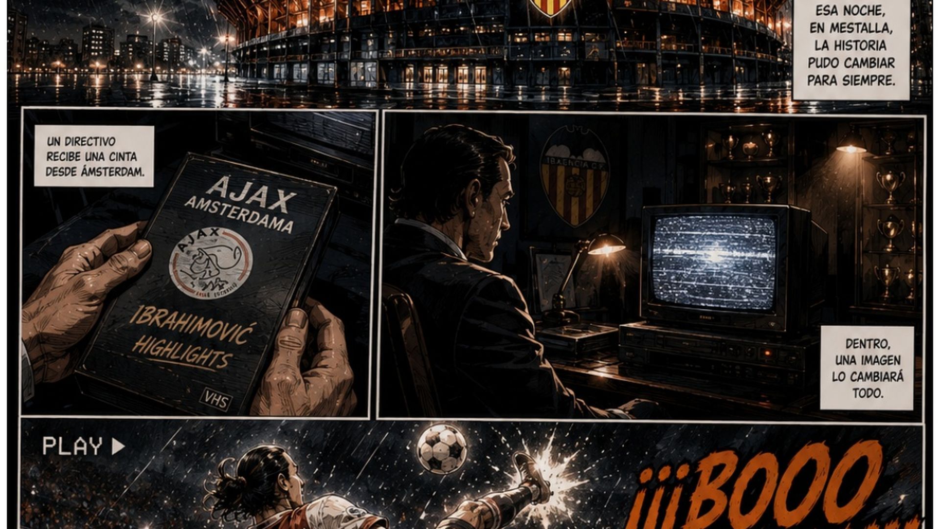 Cómic sobre Ibrahimovic y el Valencia
