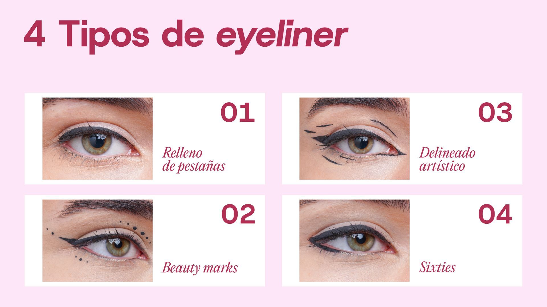 Diferentes tipos de eyeliner