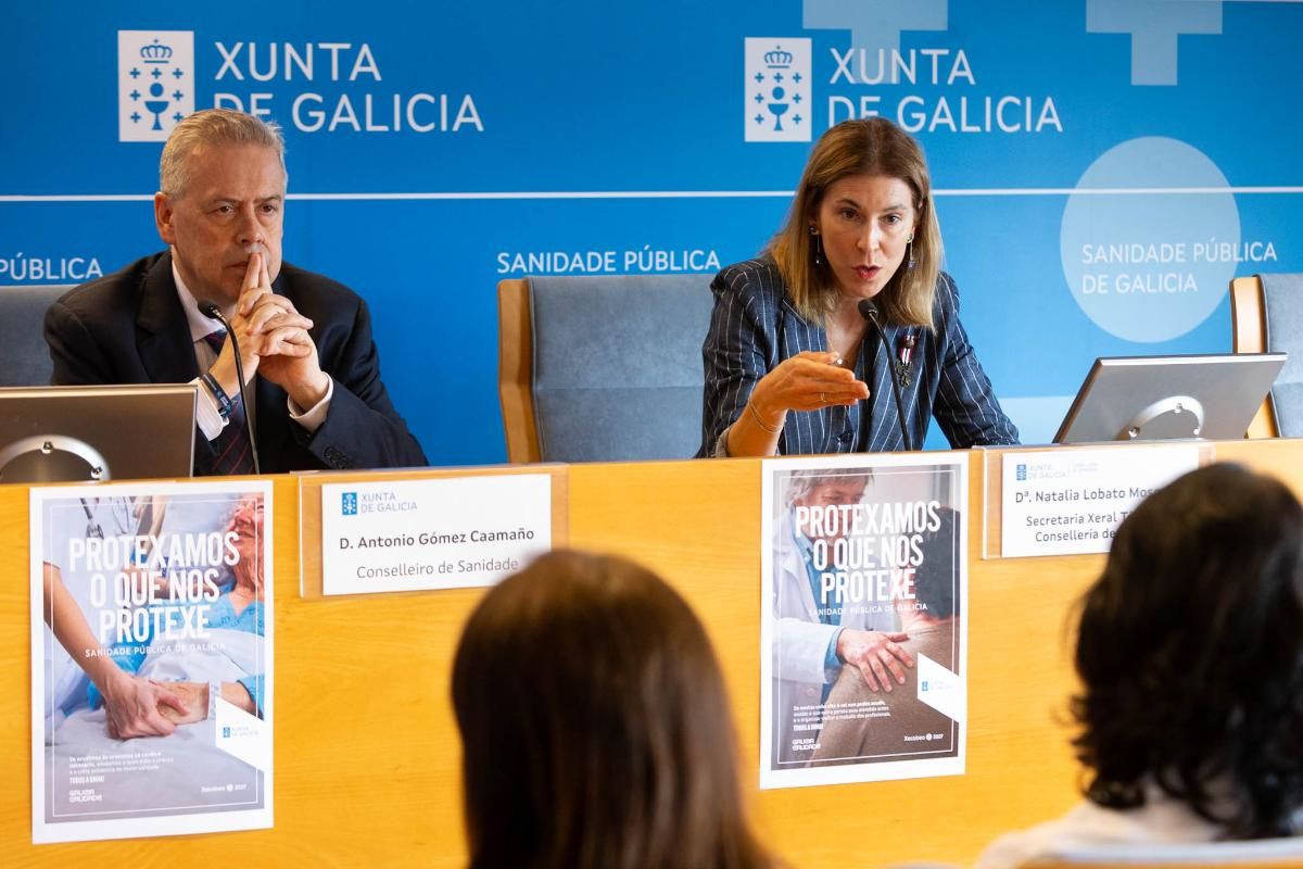 El Conselleiro de Sanidade durante la presentación de la campaña para hacer un uso más responsable de la sanidad