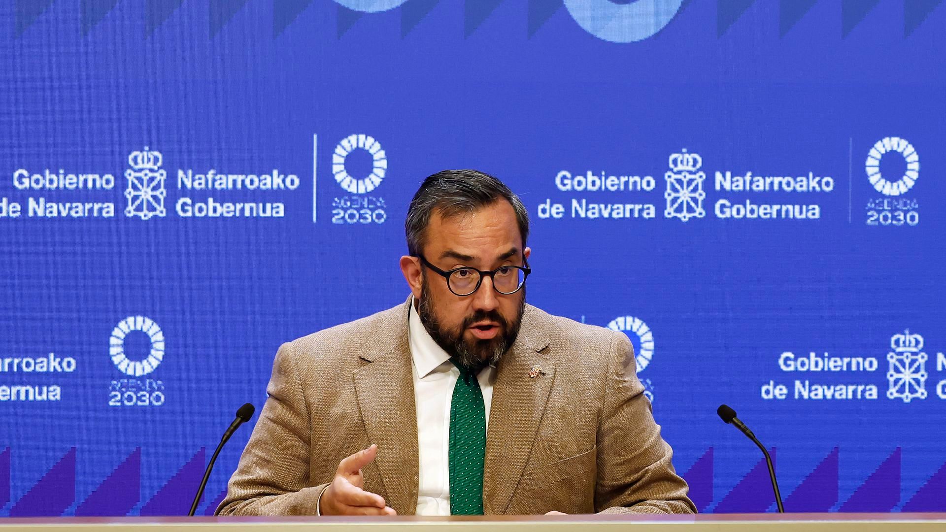 El vicepresidente primero, consejero de Presidencia e Igualdad y portavoz del Gobierno de Navarra, Javier Remírez