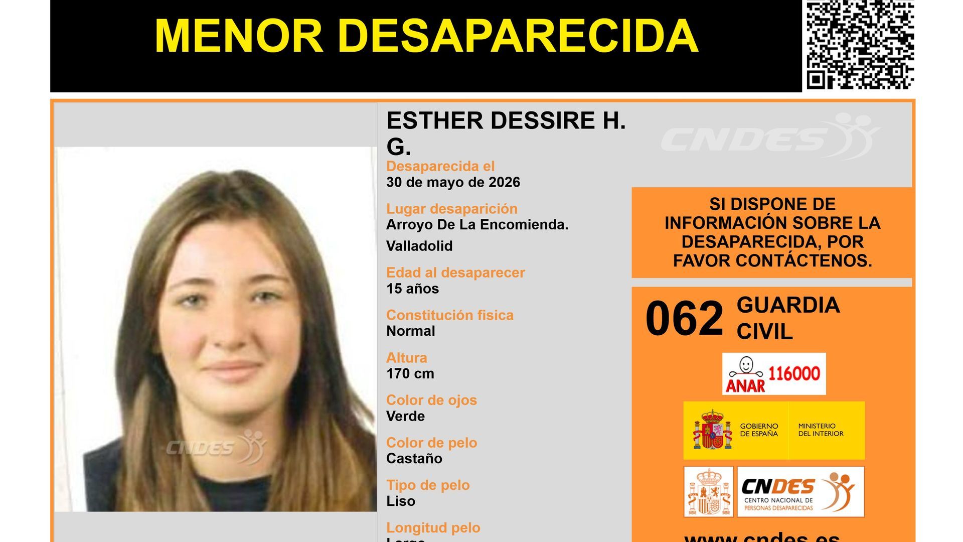 La desaparición de Esther Dessire H.G.