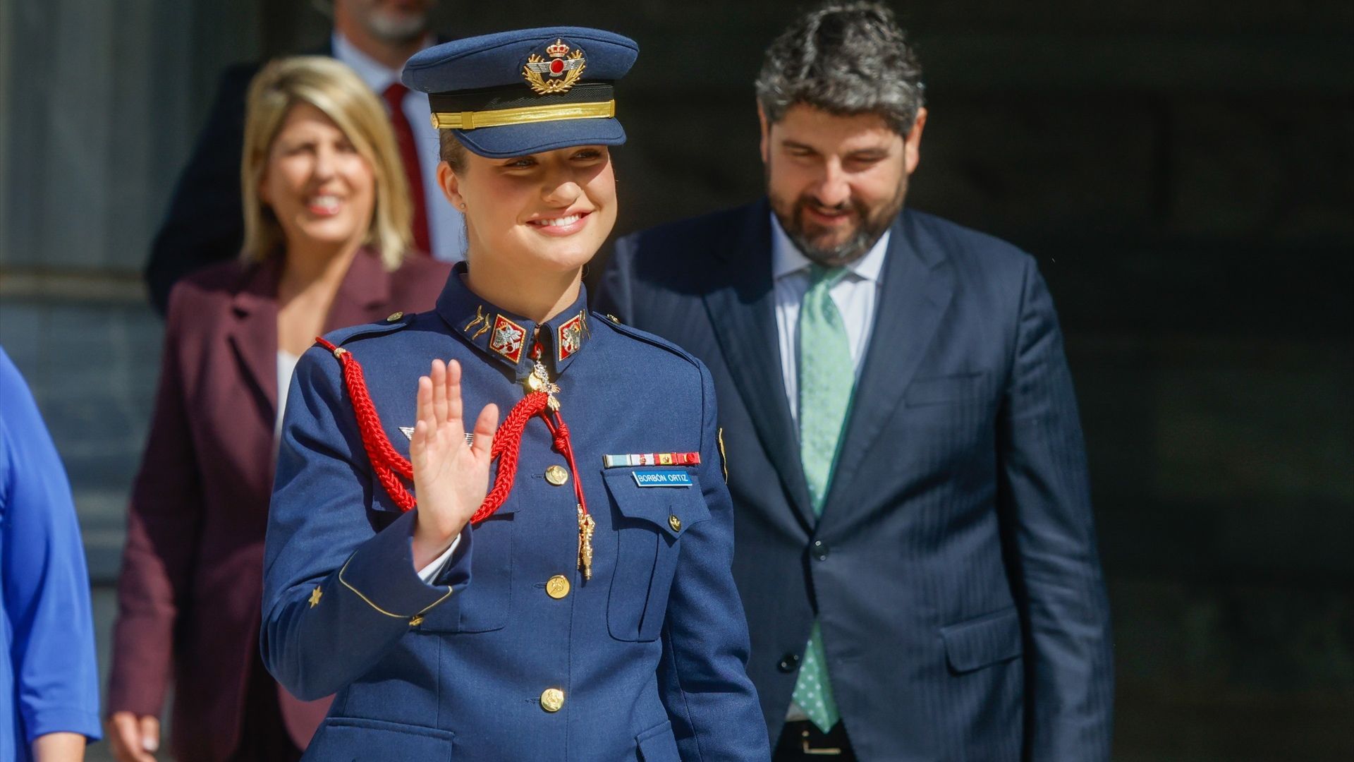 La princesa Leonor, durante los actos en Murcia en los que ha recibido varias condecoraciones