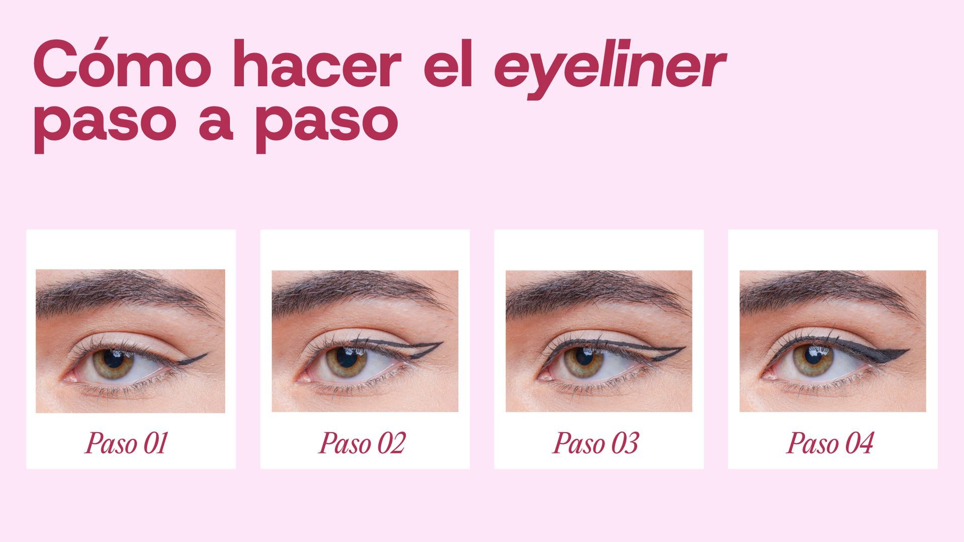 Los pasos para hacerte un eyeliner