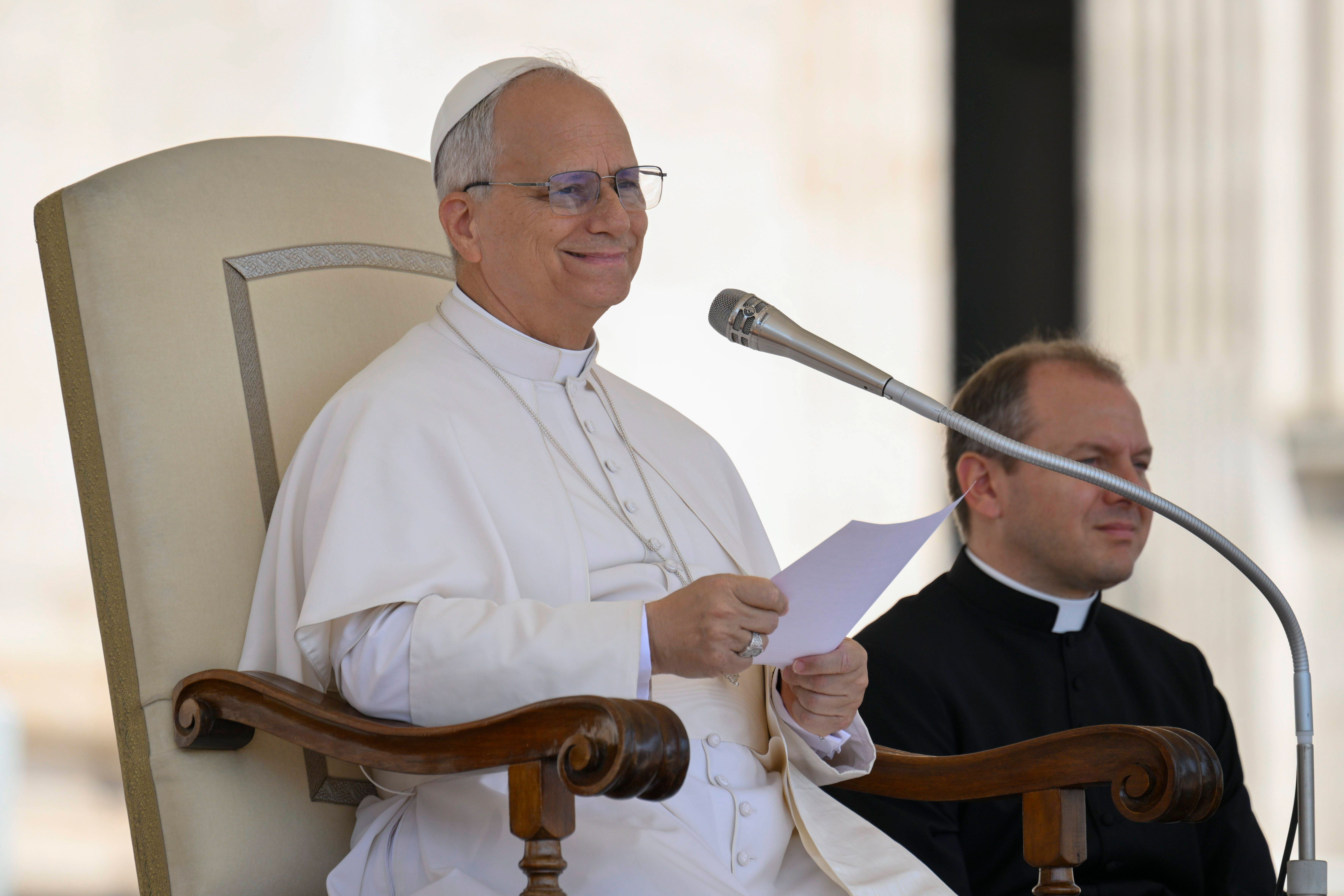 El papa León XIV, en el Vaticano