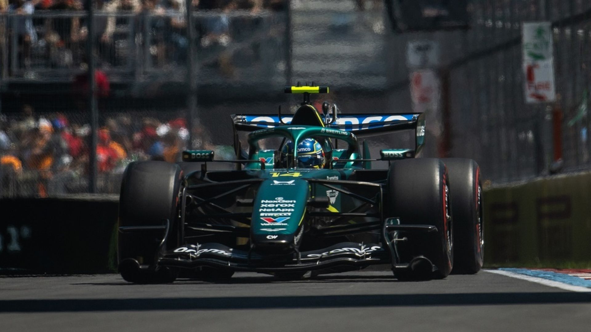 Fernando Alonso durante el Gran Premio de Canadá esta temporada