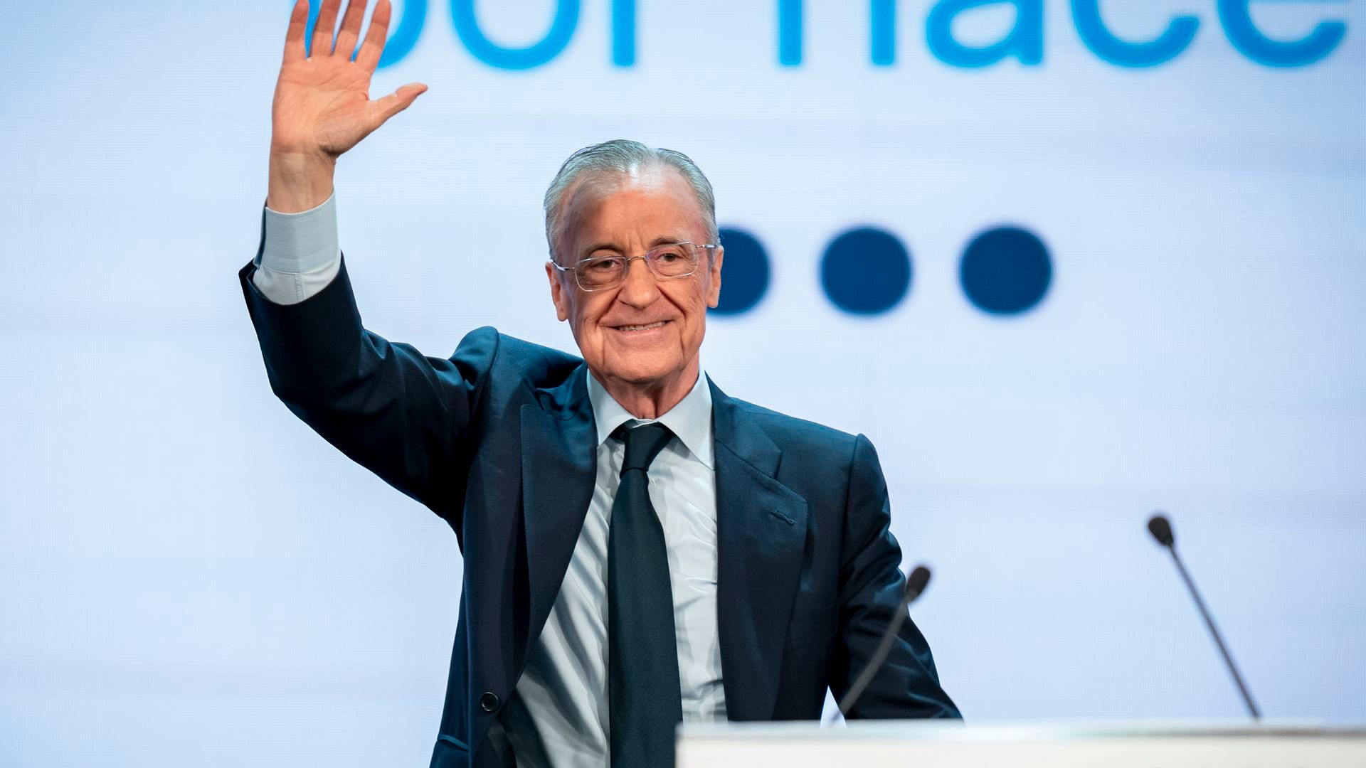 Florentino Pérez, durante la presentación de su candidatura Florentino Pérez, durante la presentación de su candidatura