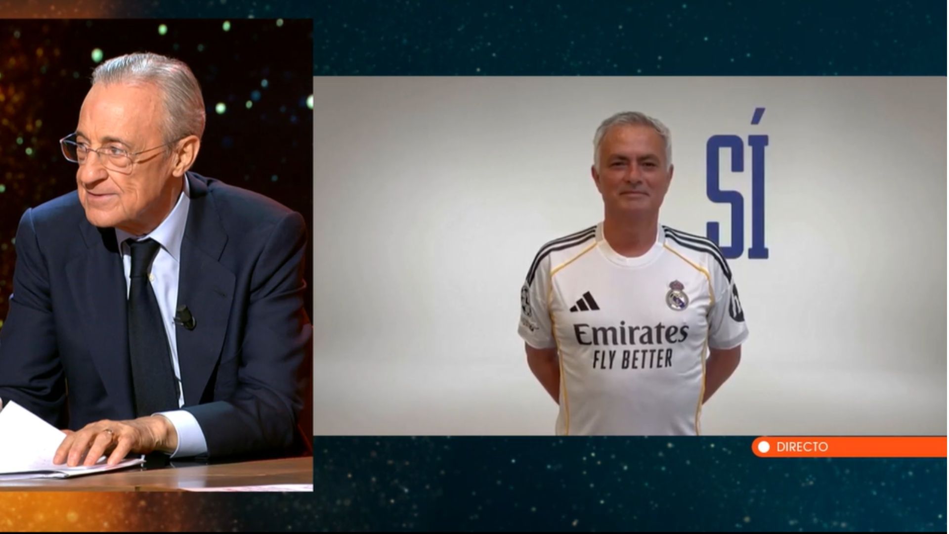Florentino Pérez ensalza la figura de Mourinho tras confirma