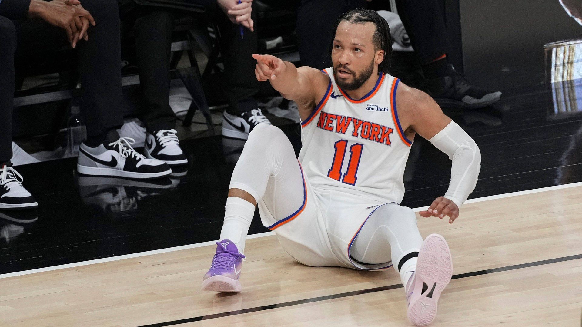 Jalen Brunson durante un partido de la NBA