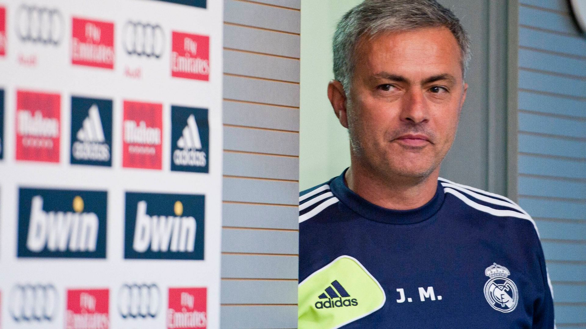 José Mourinho en una rueda de prensa con el Real Madrid