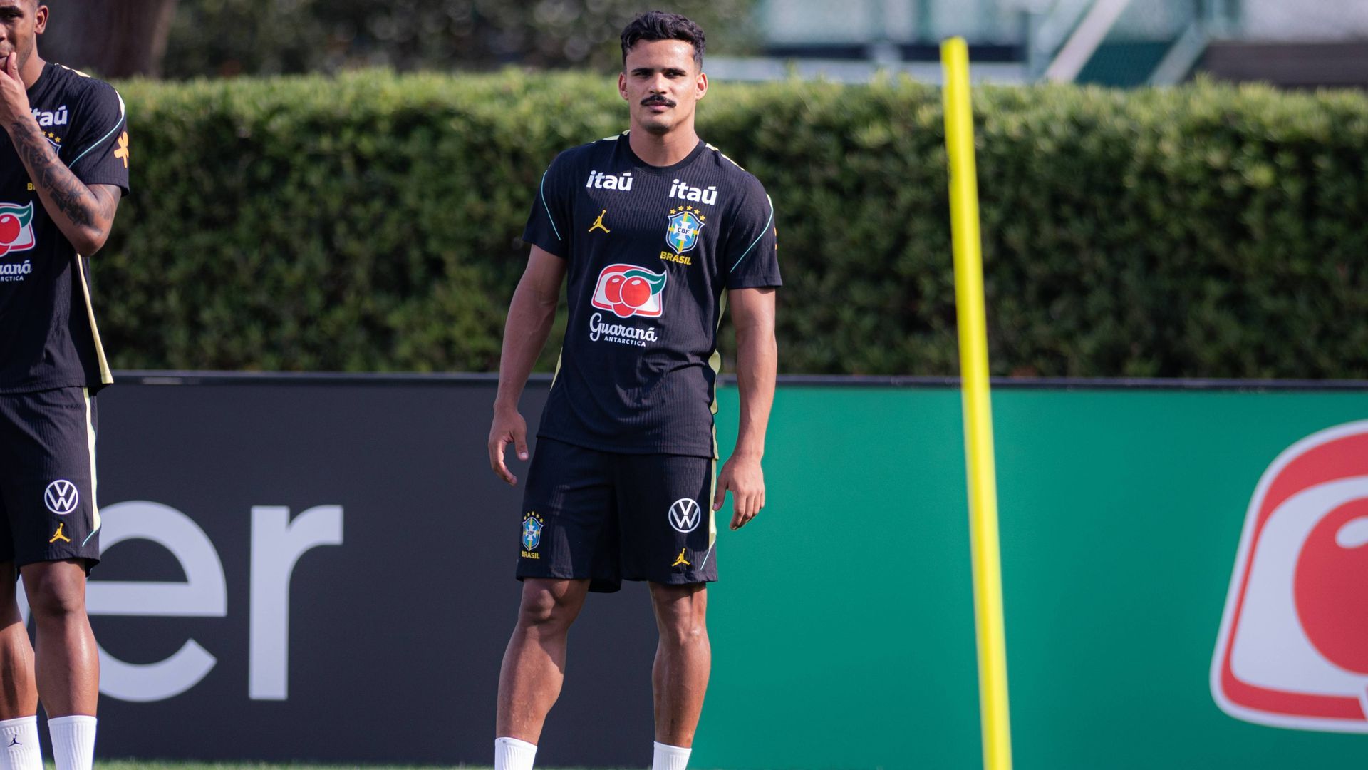 Kaiki Bruno, entrenando con la selección brasileña