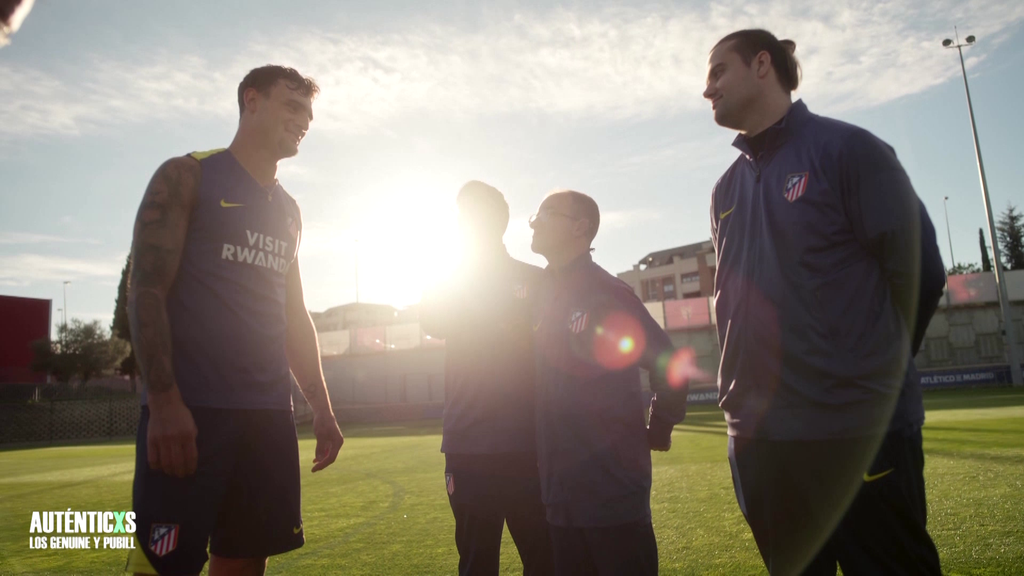 La masterclass de Marc Pubill a los jugadores del Atleti de LALIGA GENUINE Moeve