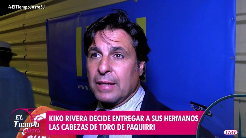 Fran Rivera confirma que su hermano Kiko le ha escrito para entregarles a Cayetano y a él las cabezas de toros que se llevó de Cantora