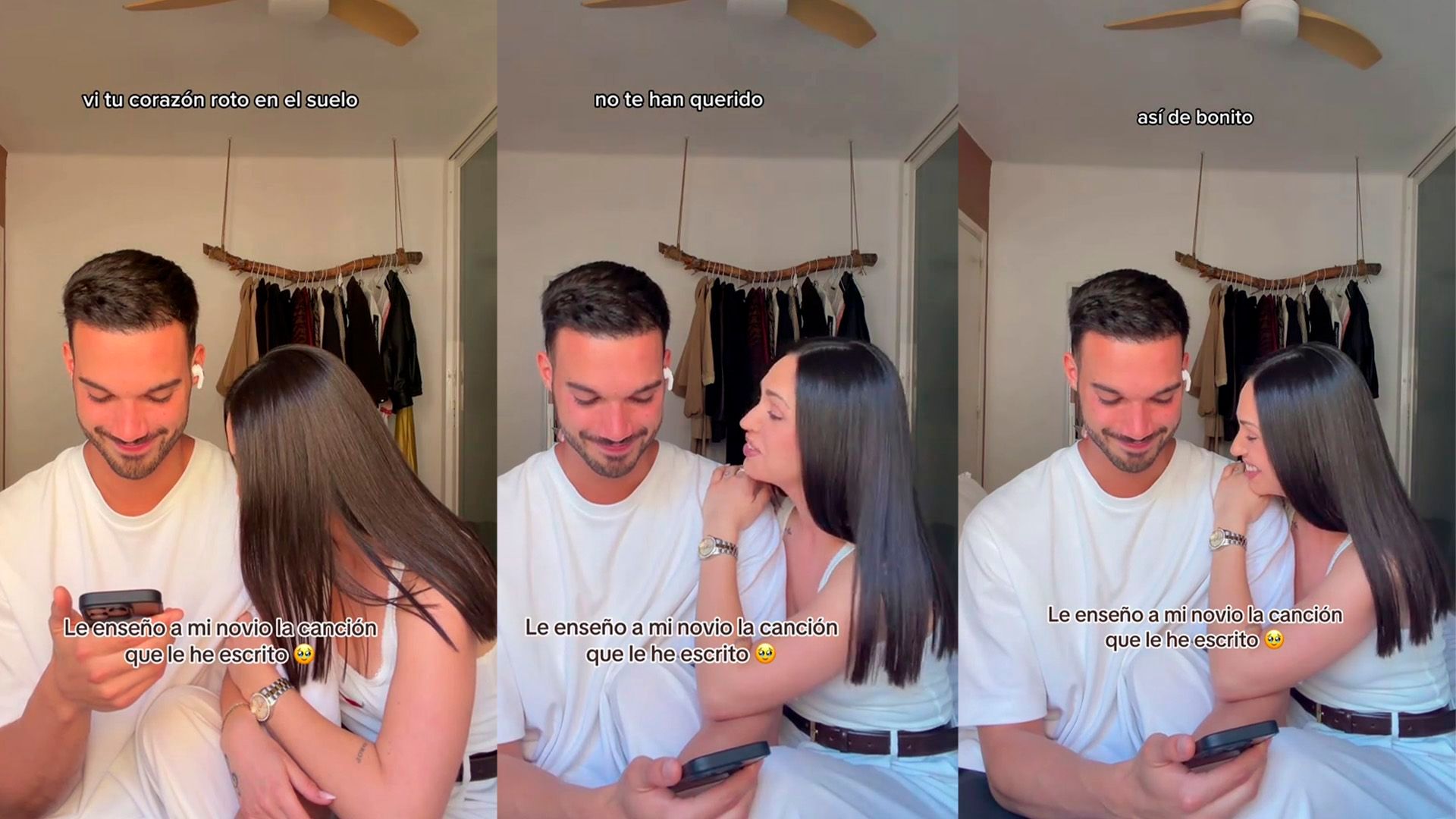 El video que la novia de Javi Bustamante subió enseñándole la canción que le ha dedicado
