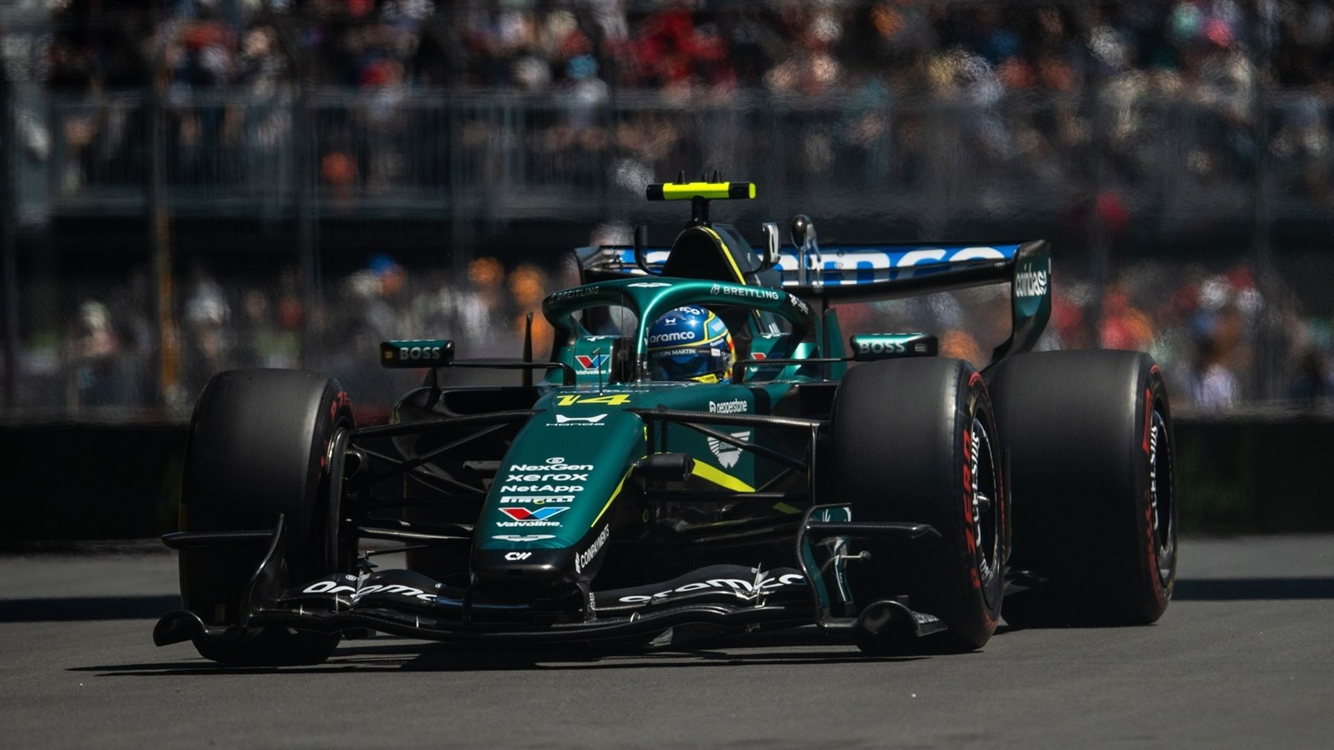 Fernando Alonso durante el Gran Premio de Canadá de esta temporada