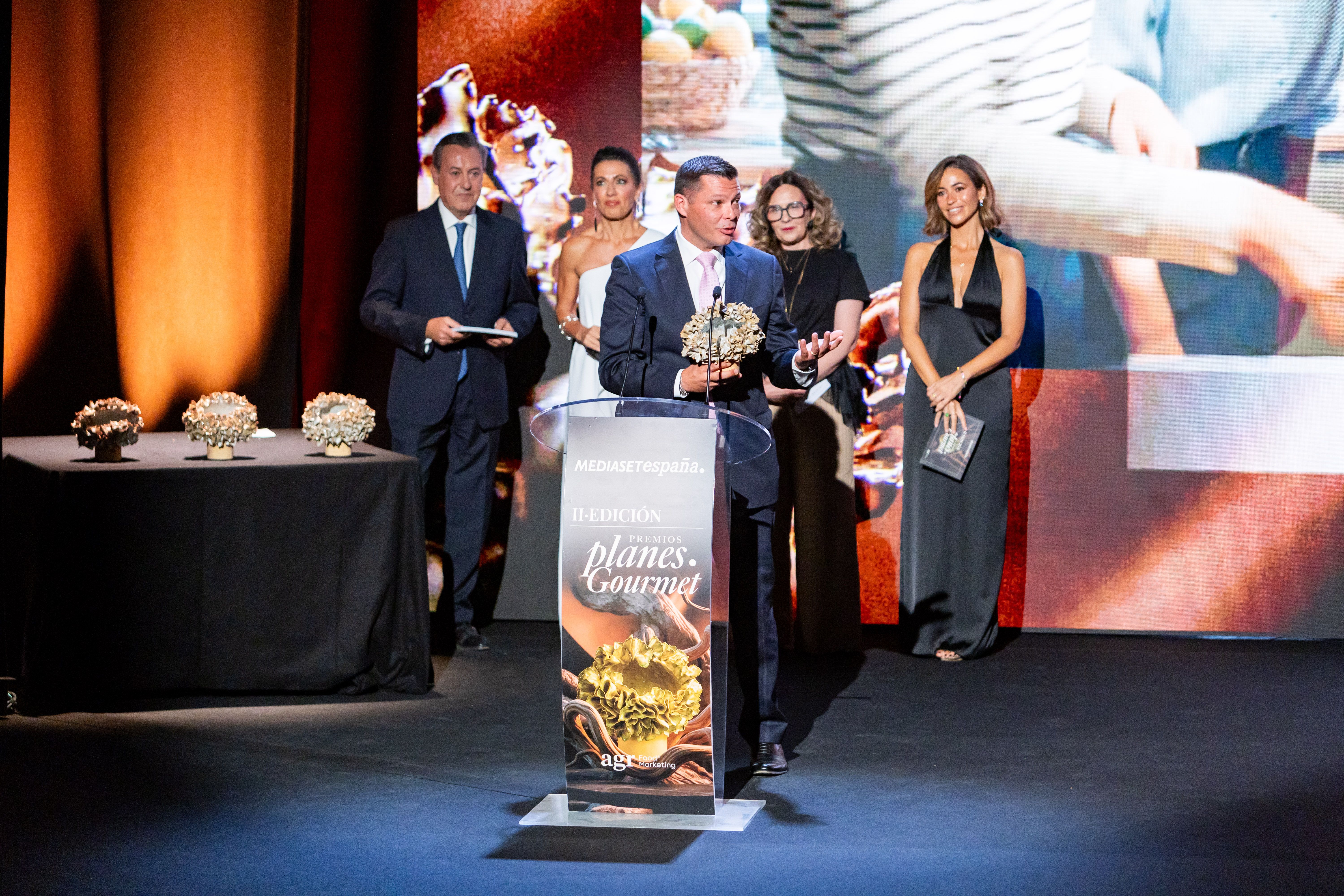 Jorge Lasheras, director general de Thermomix España,en los Premios Planes Gourmet