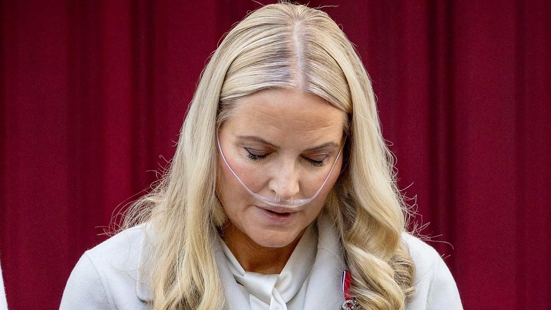 La princesa Mette-Marit en su última aparición pública