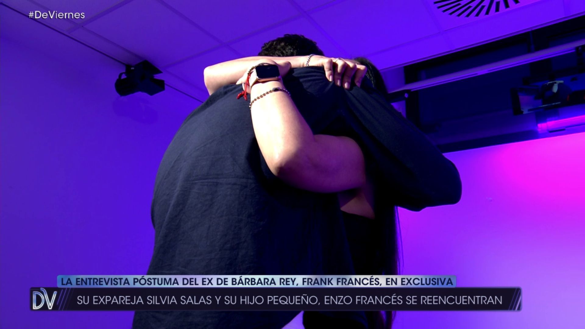 Silvia Salas y Enzo, expareja e hijo de Frank Francés, se reencuentran tras el fallecimiento del deportista