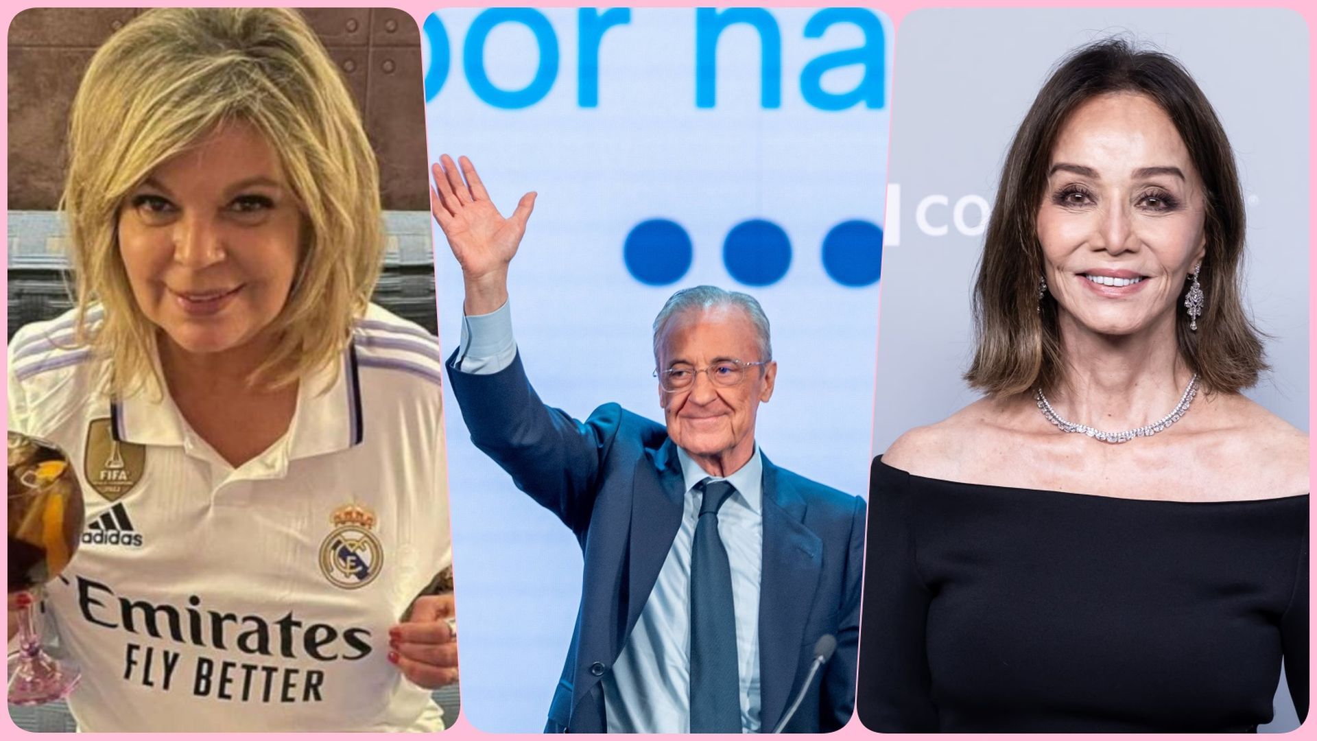 Terelu, Florentino Pérez e Isabel Preysler