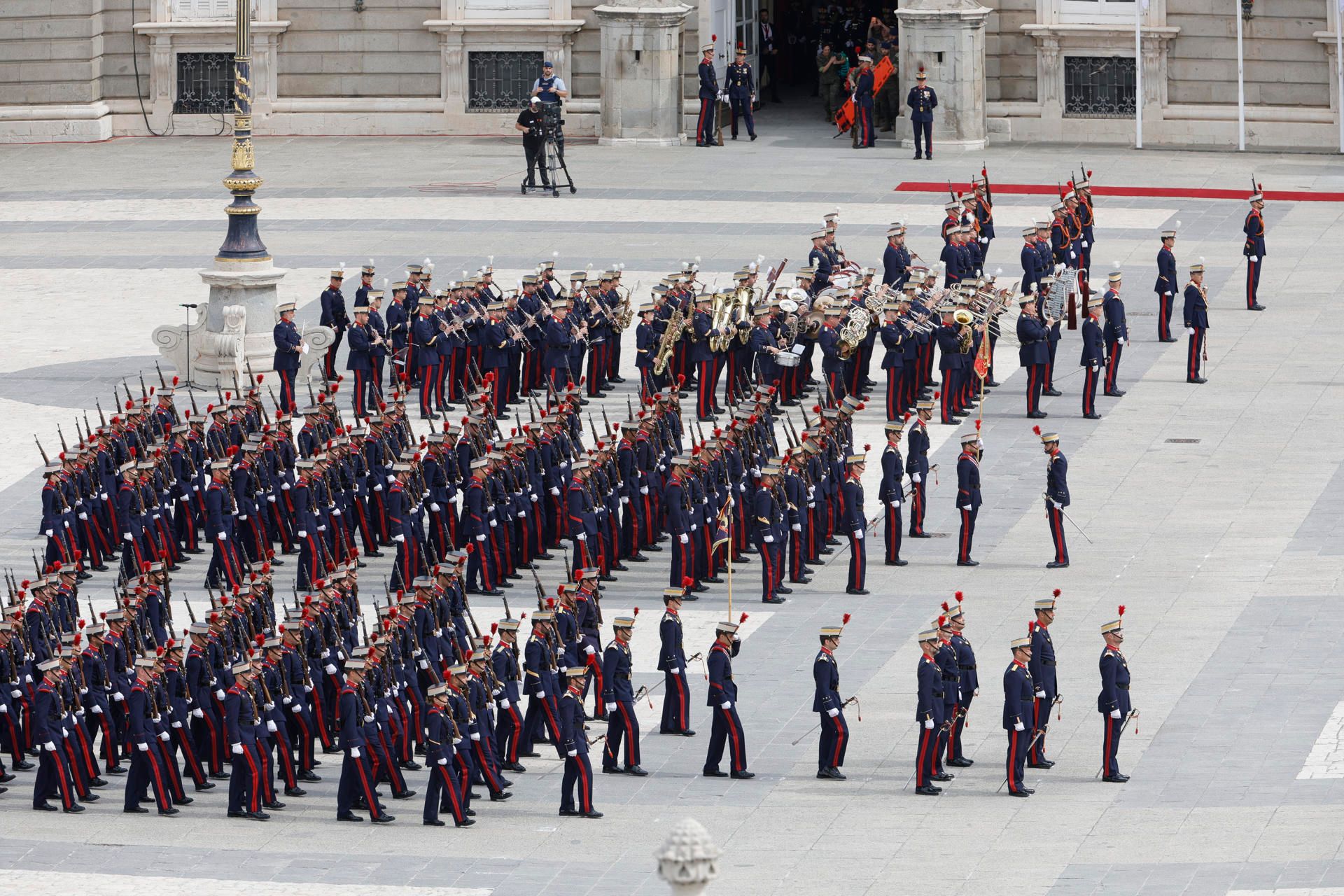 El Palacio Real, preparado para la llegada del papa León XIV