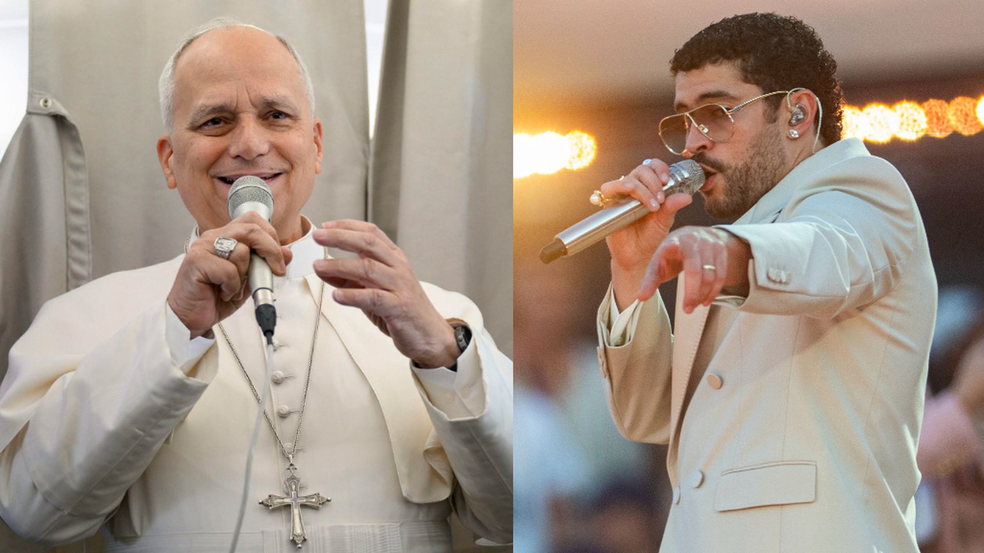 El papa León XIV y Bad Bunny El papa León XIV y Bad Bunny