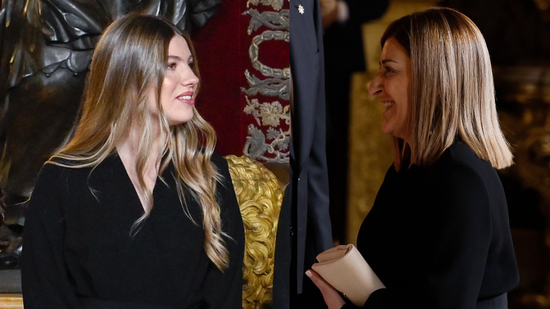 La infanta Sofía y la presidenta de Cantabria con el mismo vestido La infanta Sofía y la presidenta de Cantabria con el mismo vestido