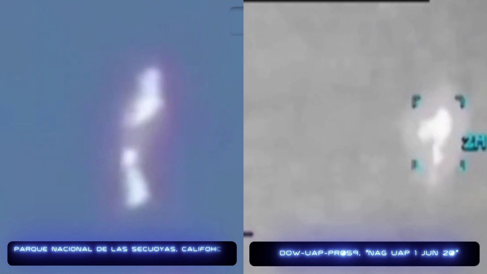 Las desconcertantes imágenes de un objeto volador no identificado con forma humana