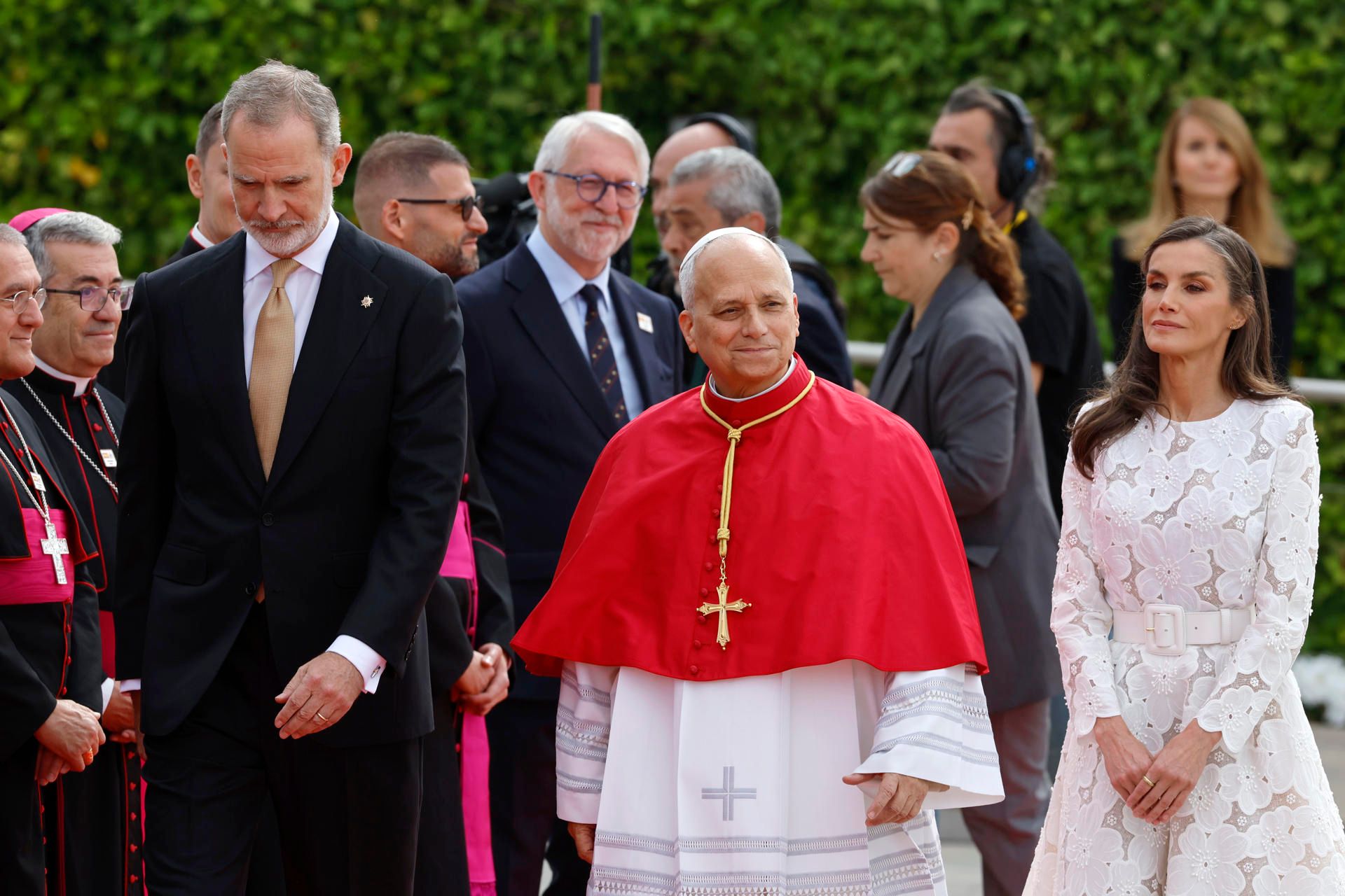 Los reyes reciben al papa León XIV