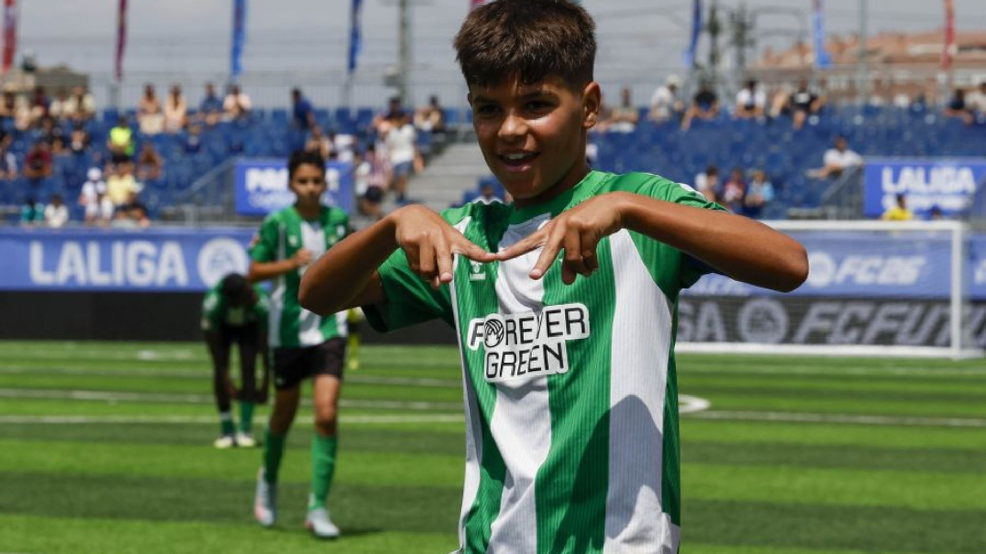 Un jugador del Betis celebra un gol Un jugador del Betis celebra un gol