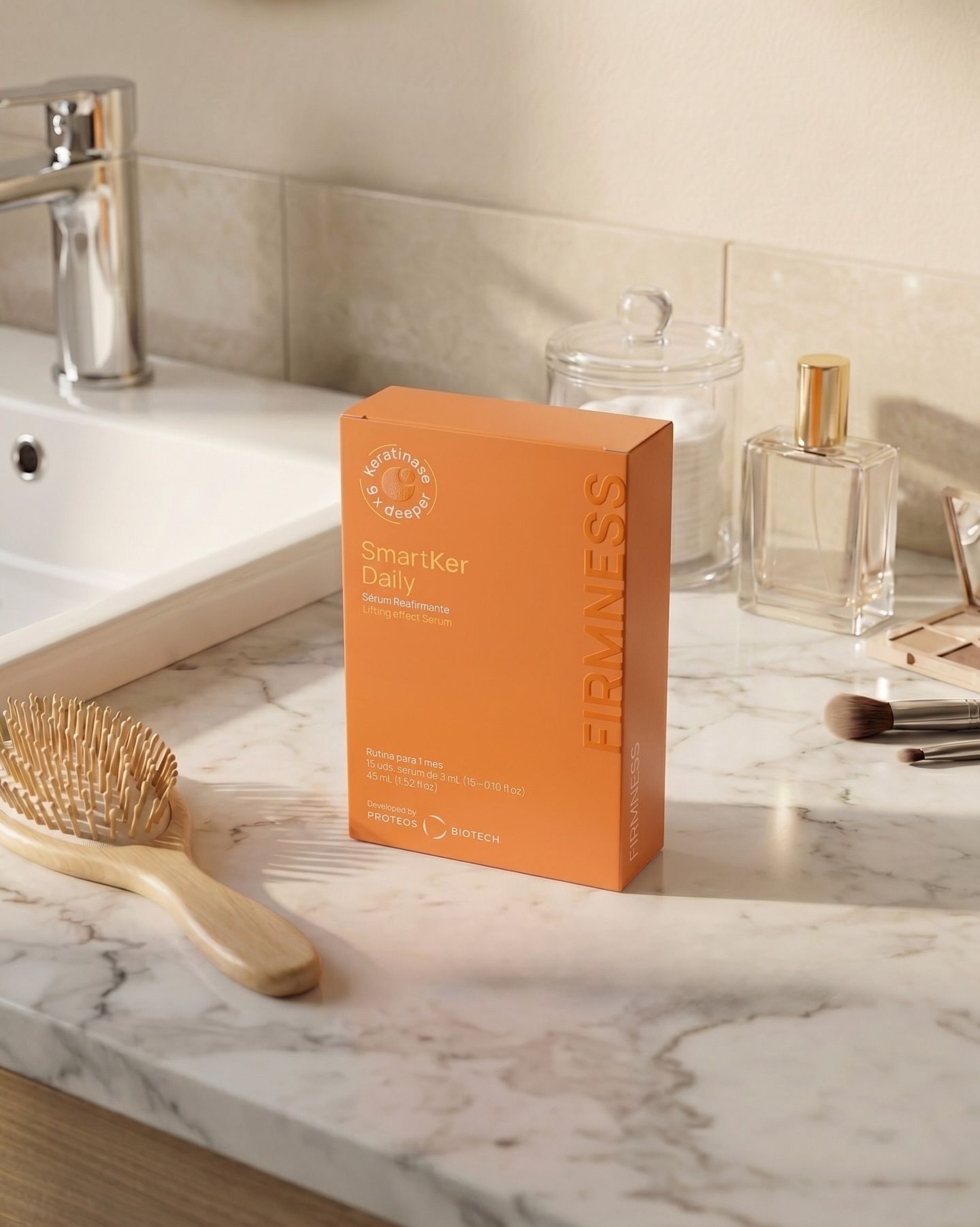 Ampollas SmartKer Daily Firmness, con vitamina C, ácido hiaurónico y DMAE