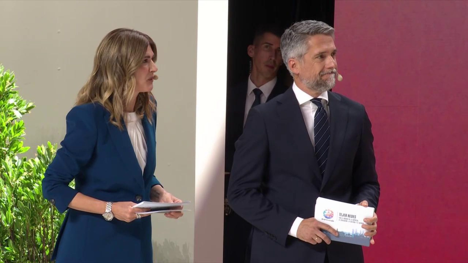 Carlos Franganillo, uno de los presentadores del acto