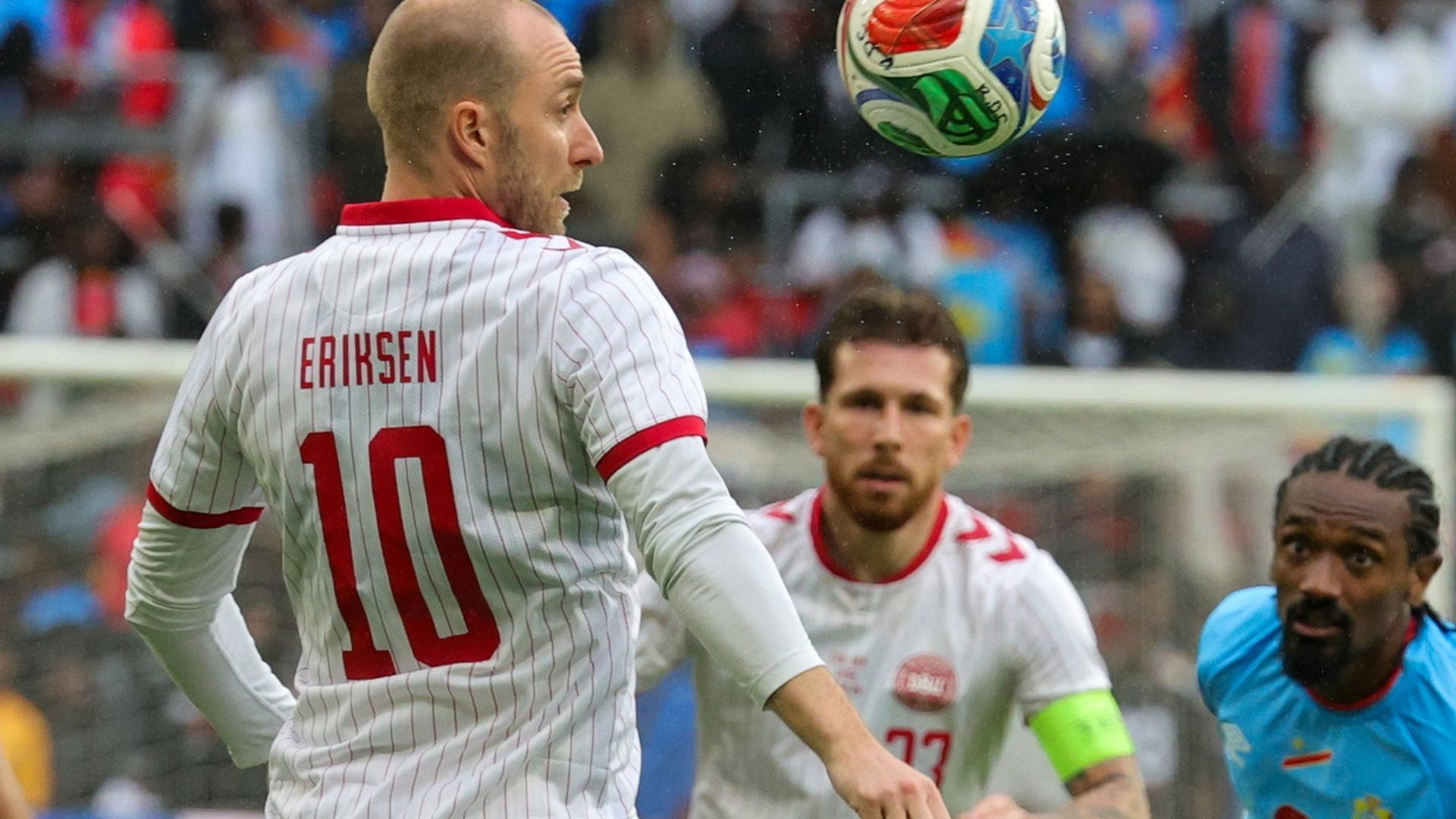 Christian Eriksen, en un partido con Dinamarca
